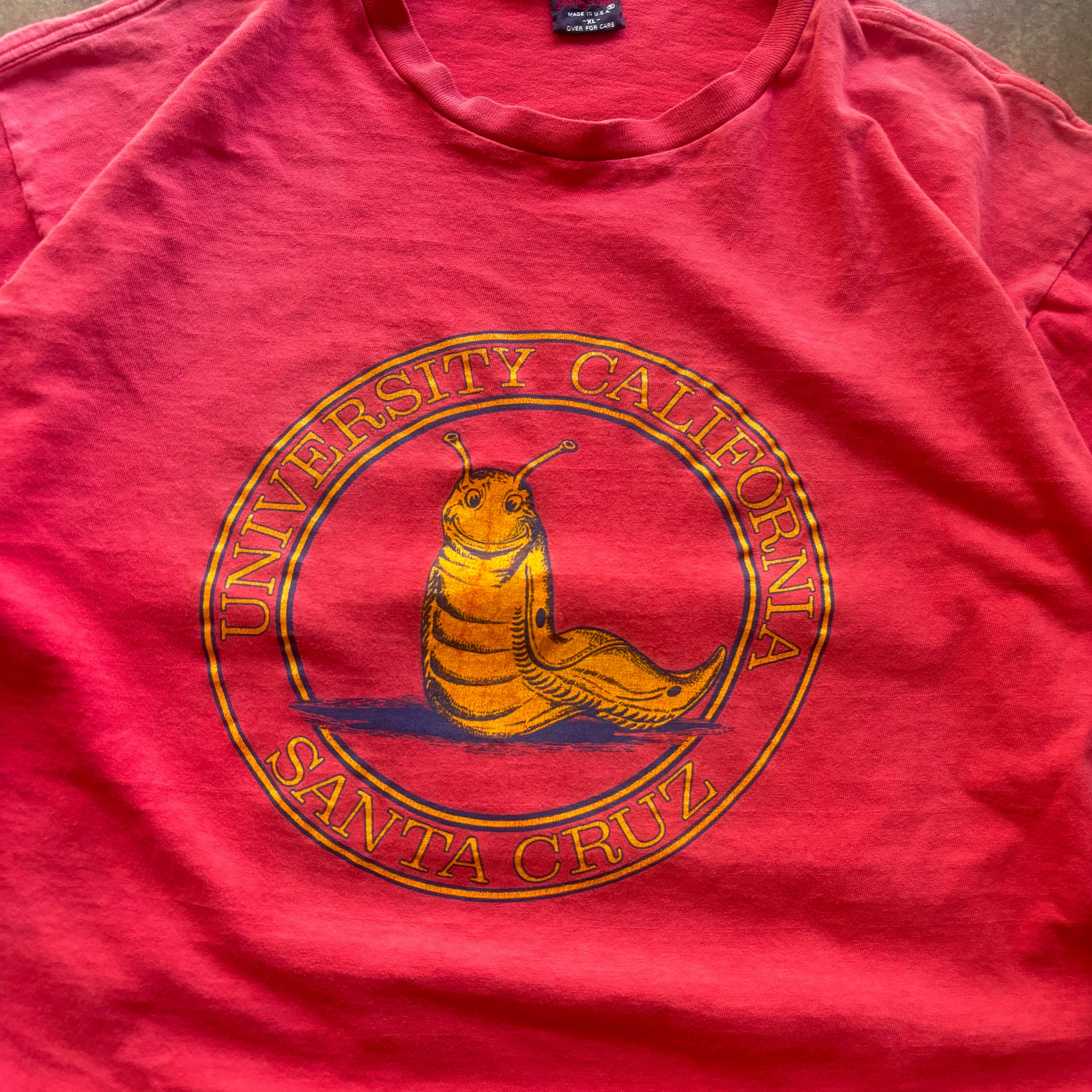 90s UNIVERSITY OF CALIFORNIA SANTA CRUZ SLUGS TEE - XL