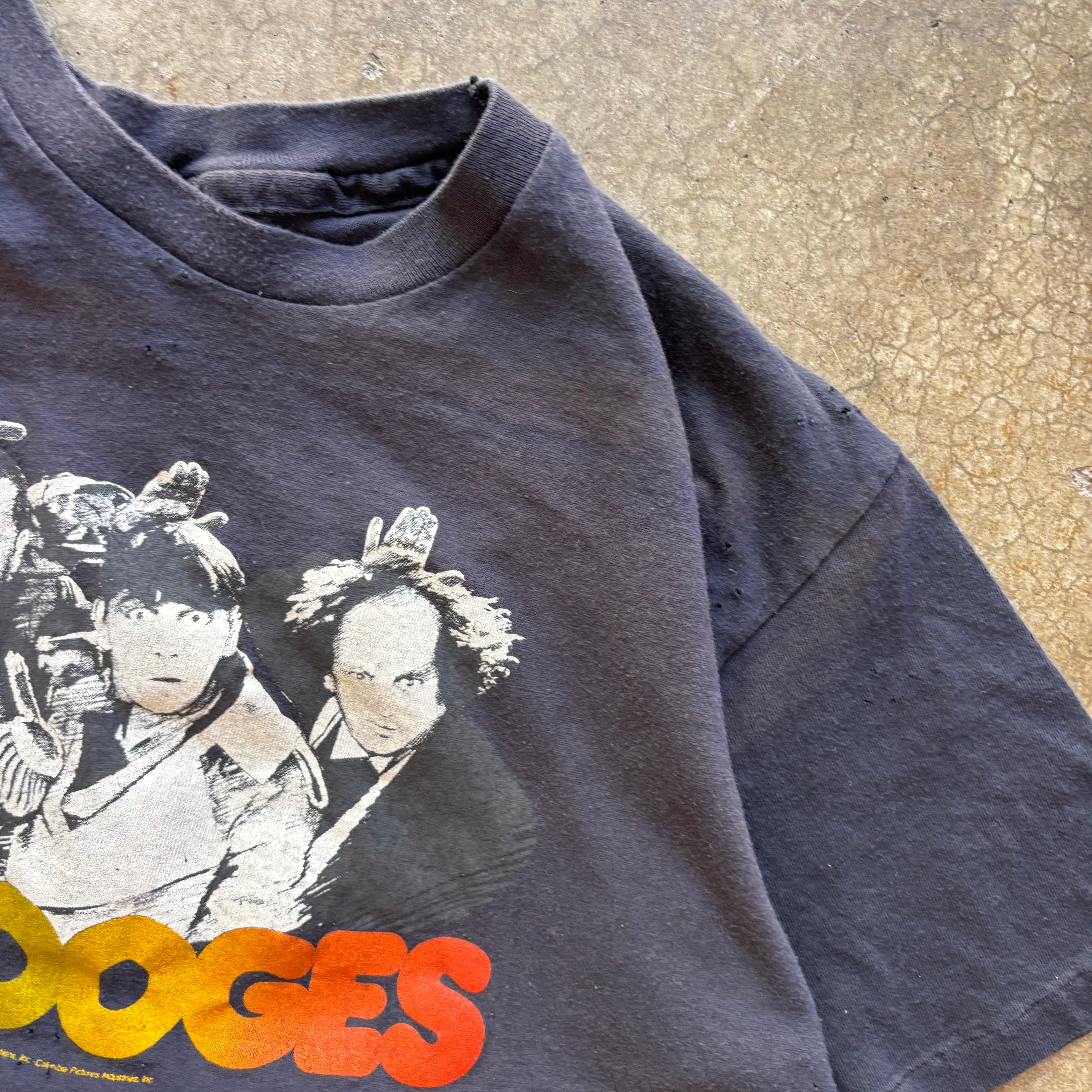 80s THREE STOOGES TEE - L