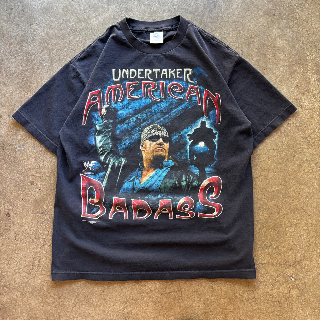90s UNDERTAKER AMERICAN BADASS TEE - M