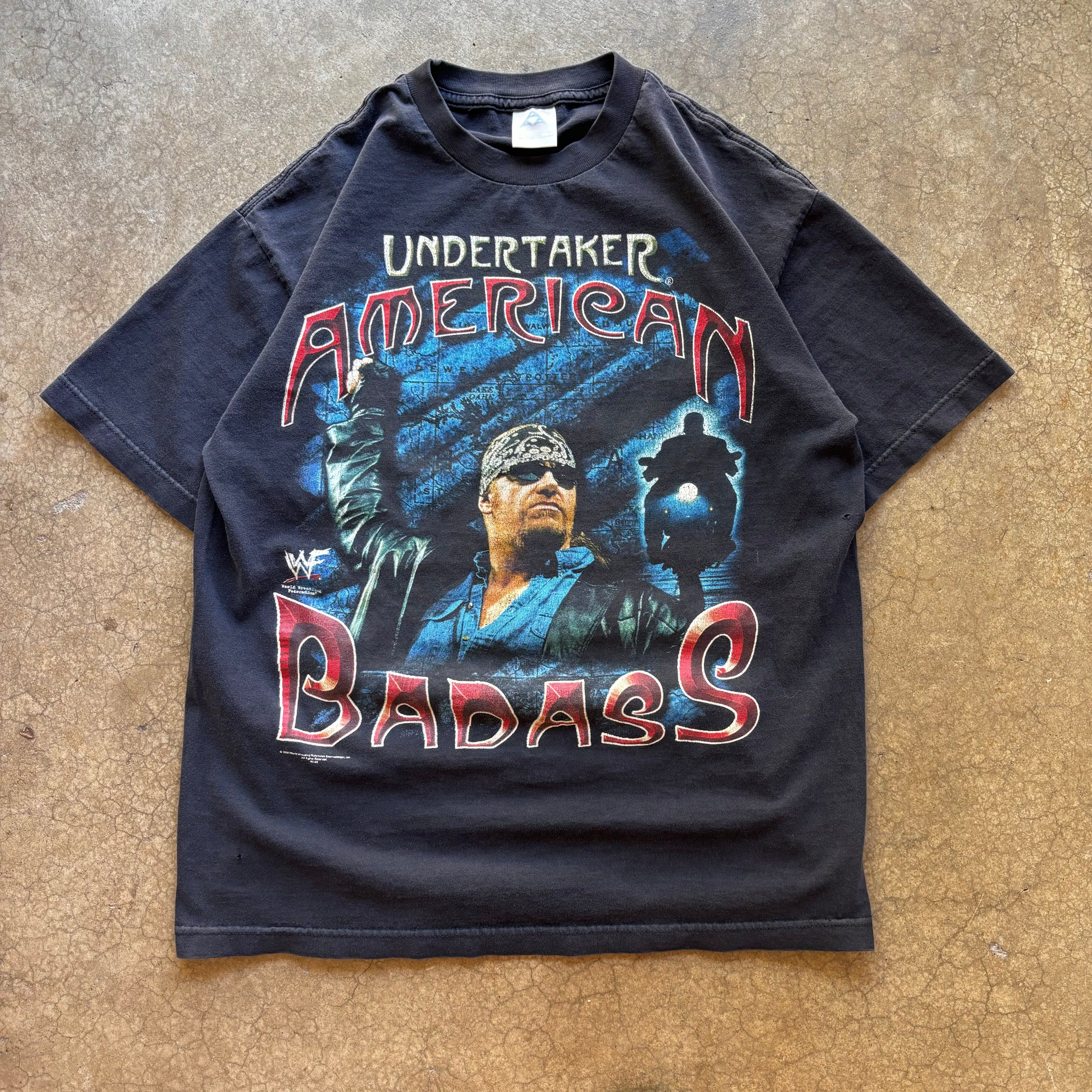 90s UNDERTAKER AMERICAN BADASS TEE - M