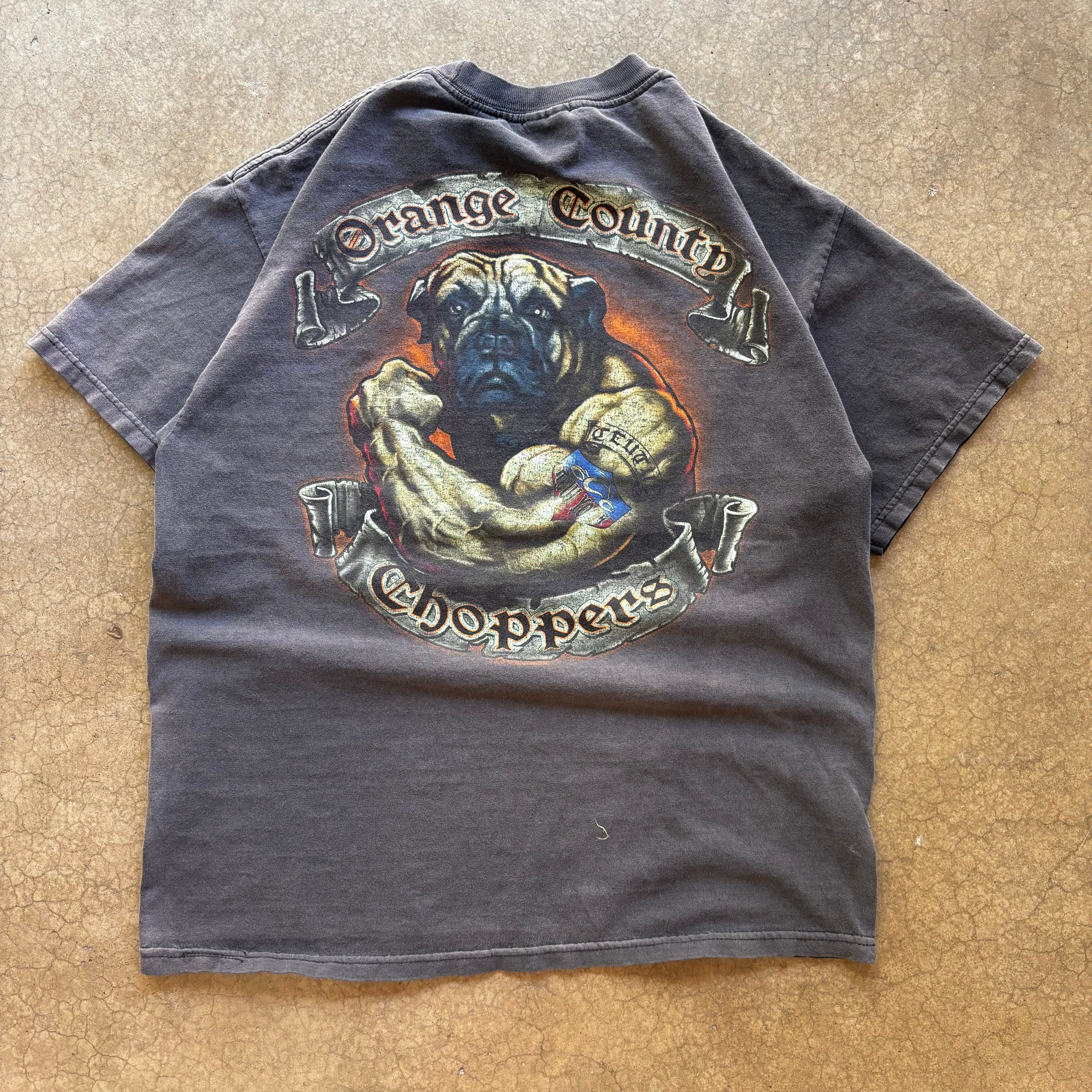 00s ORANGE CHOPPERS TEE - L