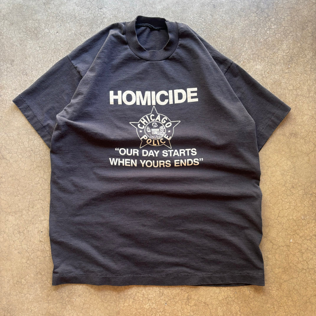 90s CHICAGO HOMICIDE TEE - L