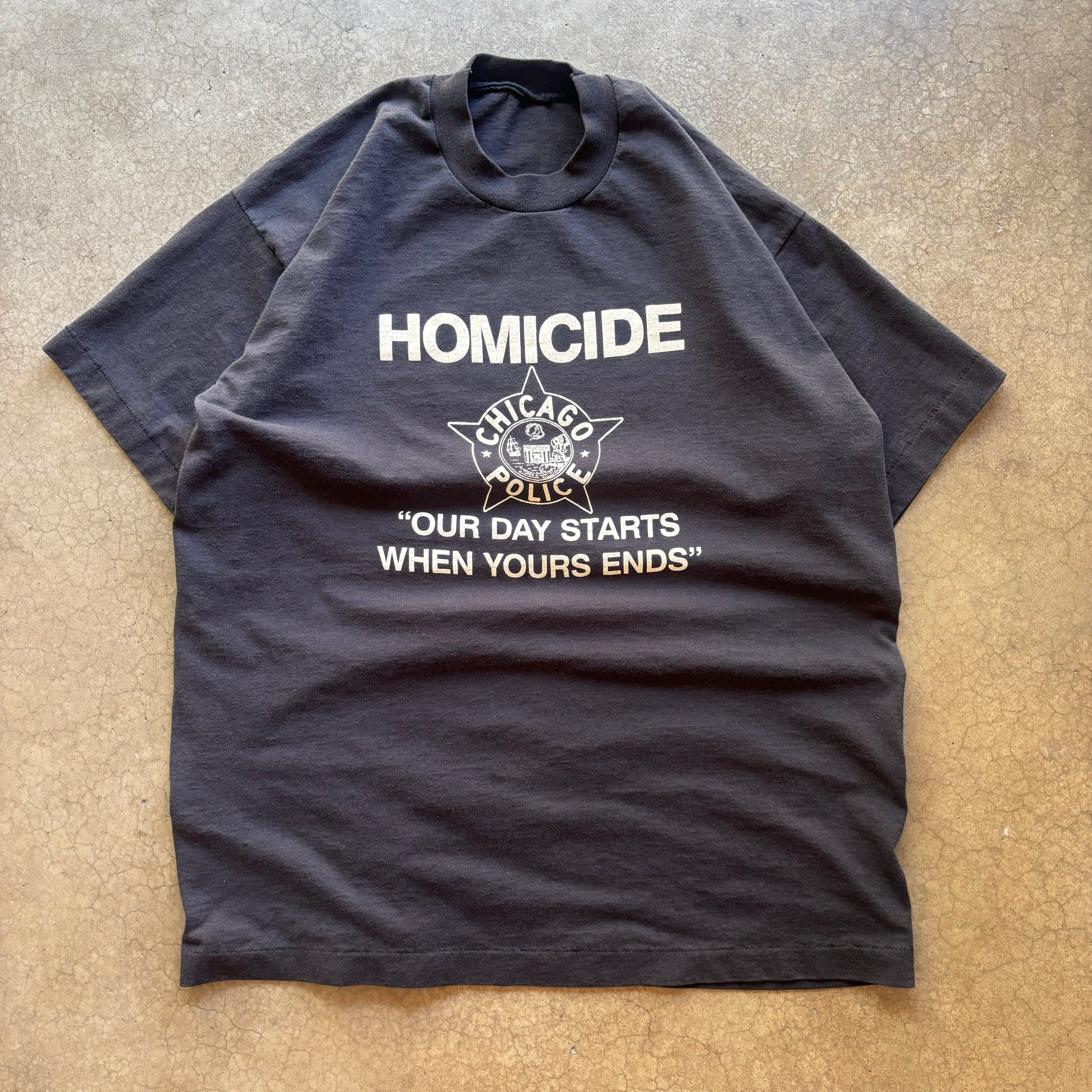 90s CHICAGO HOMICIDE TEE - L