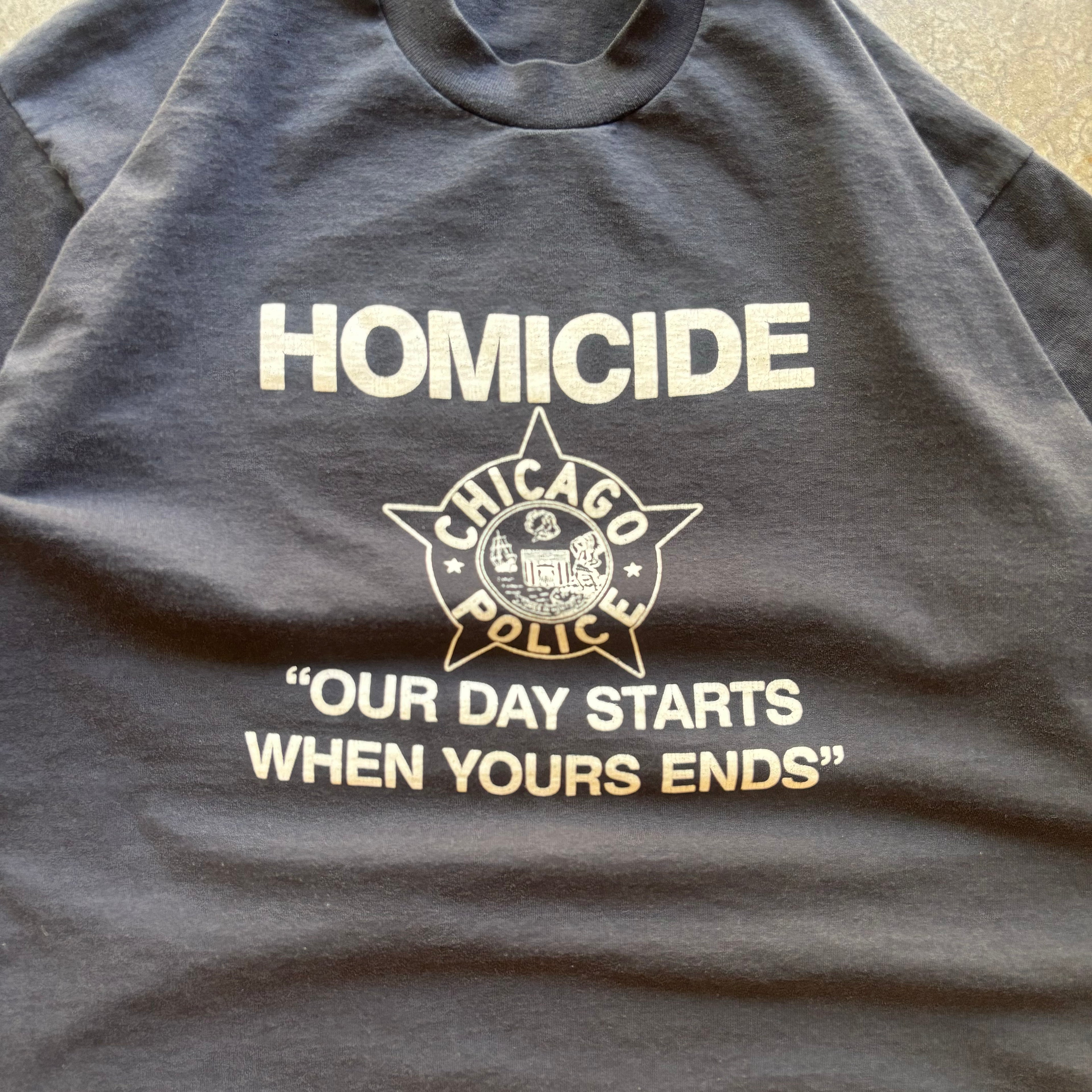 90s CHICAGO HOMICIDE TEE - L