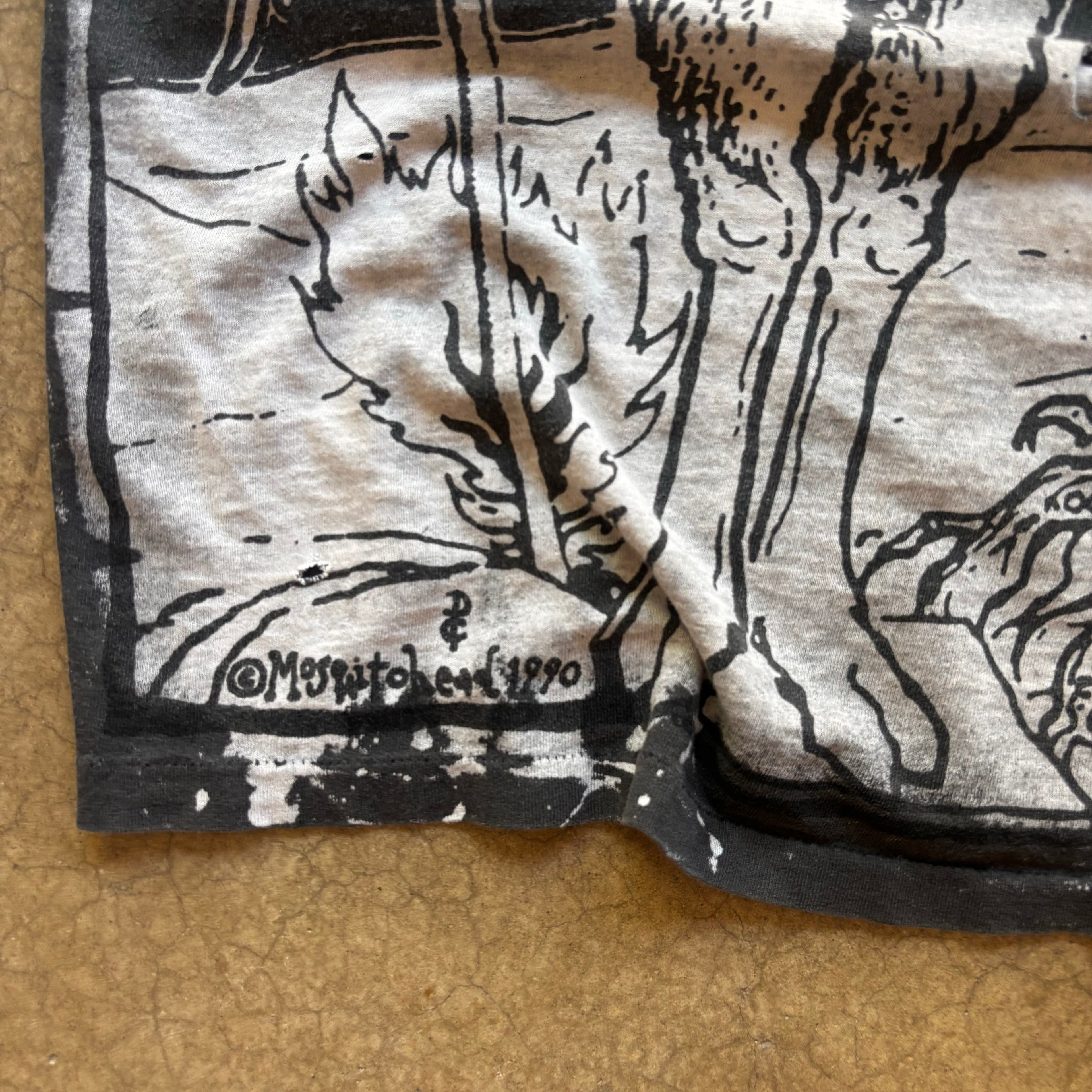 90s DISTRESSED BAPHOMET MOSQUITOHEAD - XL