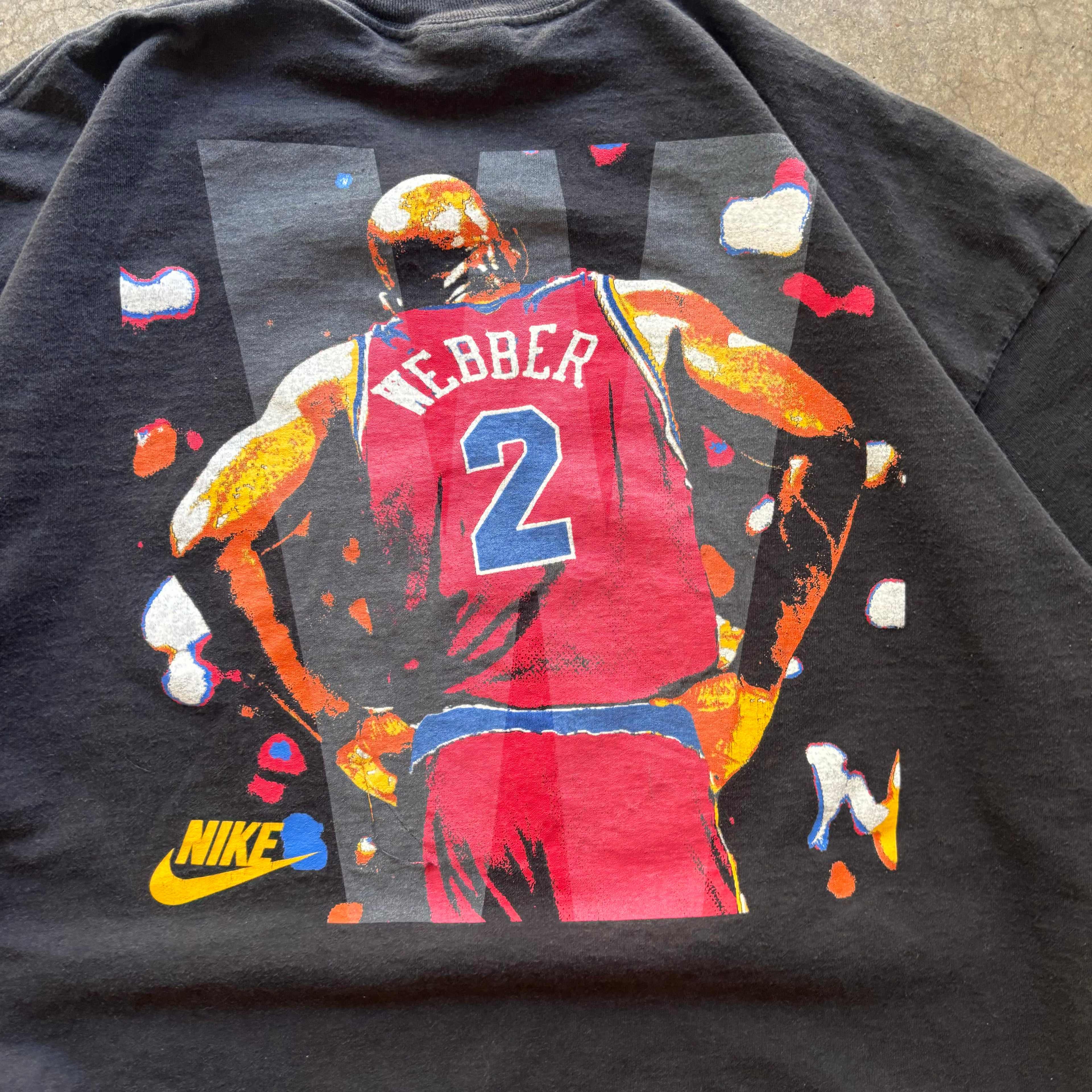 90s NIKE CHRIS WEBBER TEE - XXL