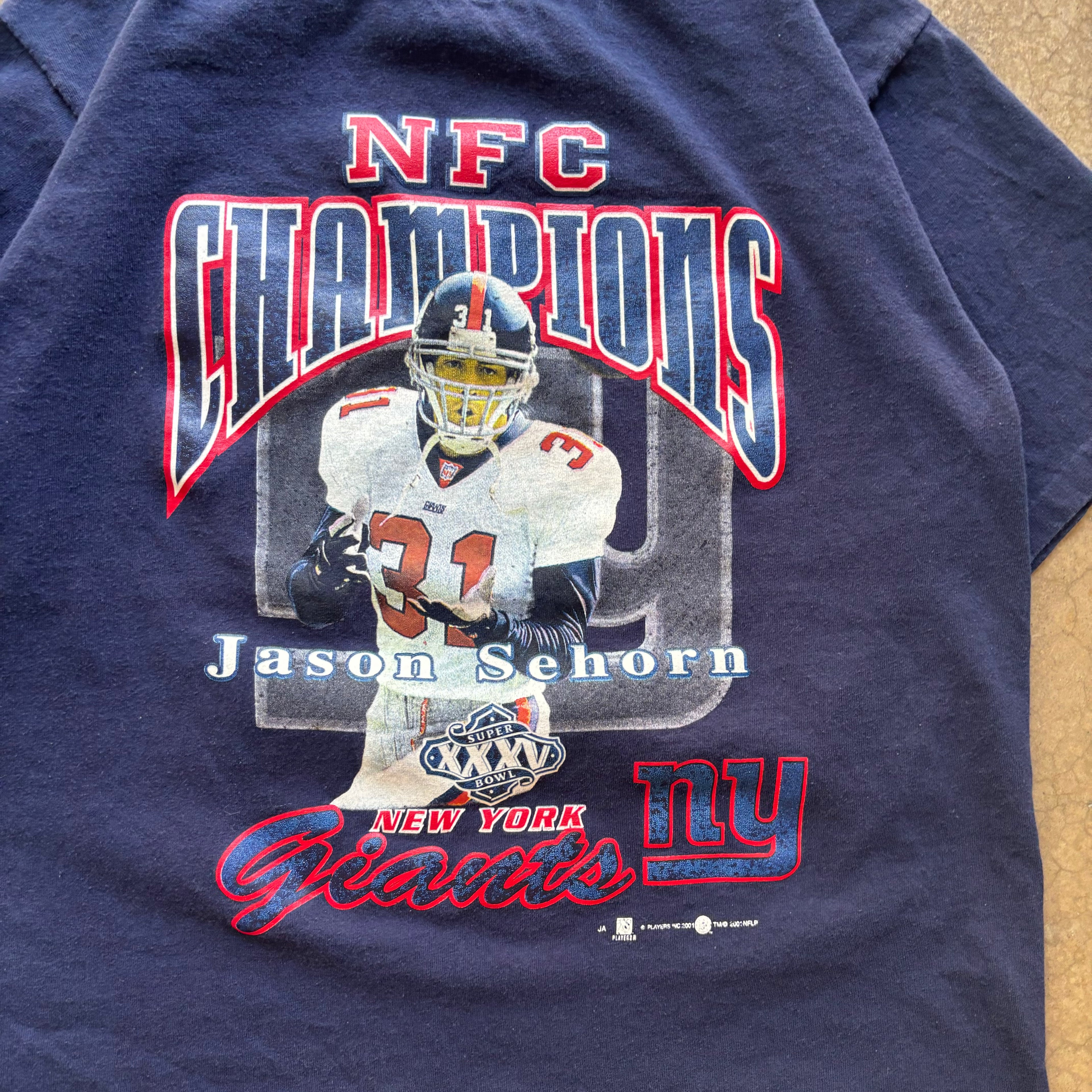 00s NEW YORK GIANTS NFC CHAMPIONS TEE - L