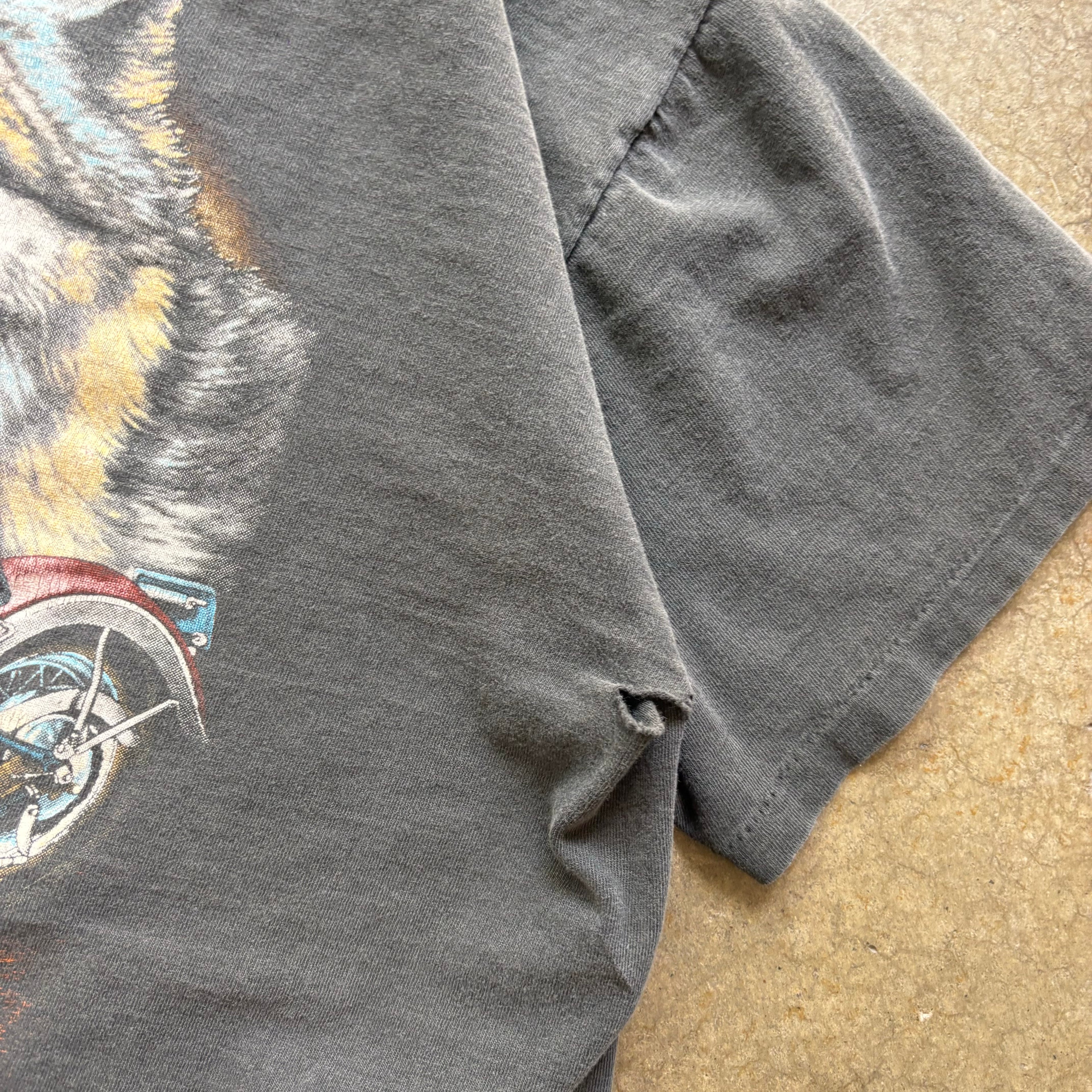 80s HARLEY SURVIVORS 3D EMBLEM TEE - XL