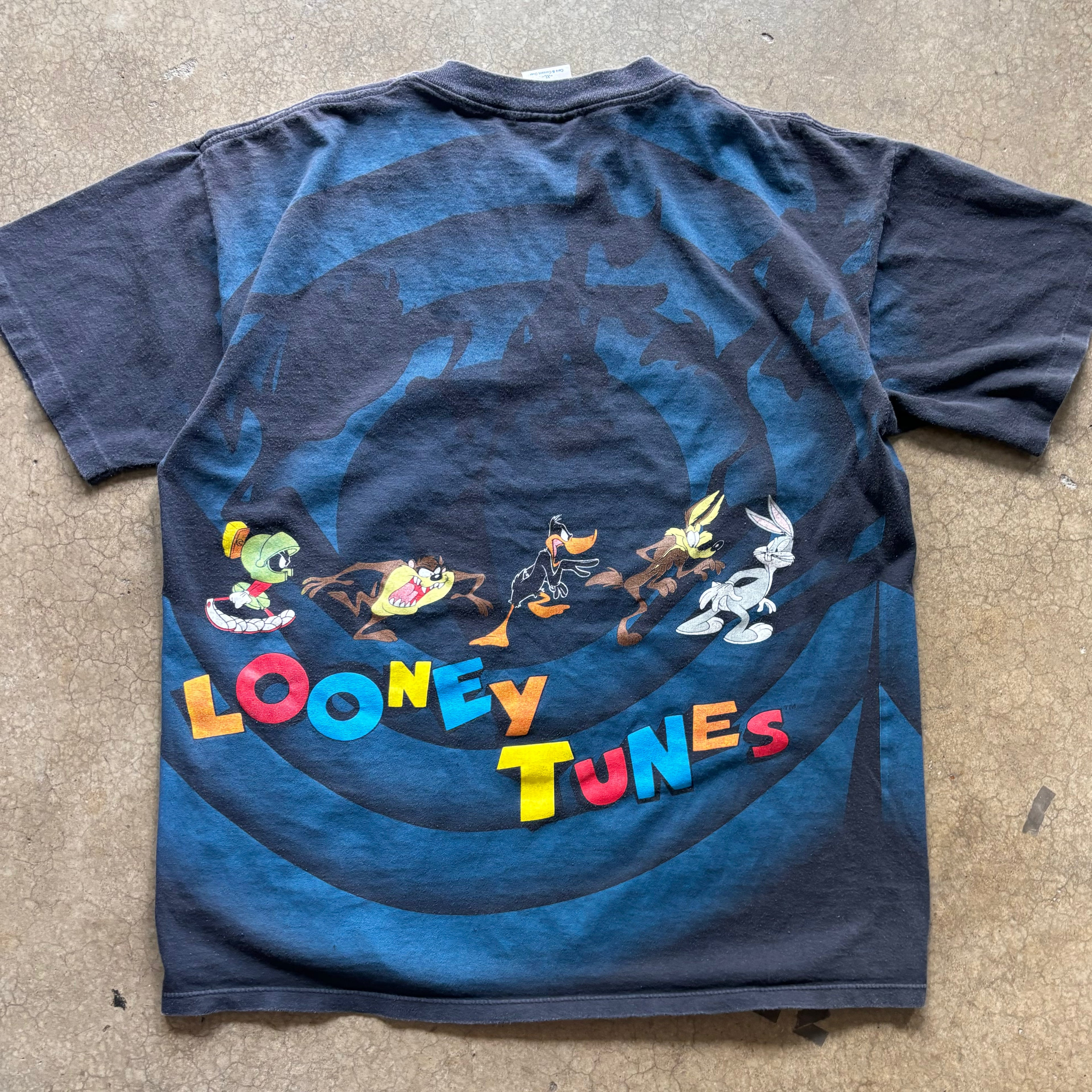 90s LOONEY TUNES SHADOW TEE - XL