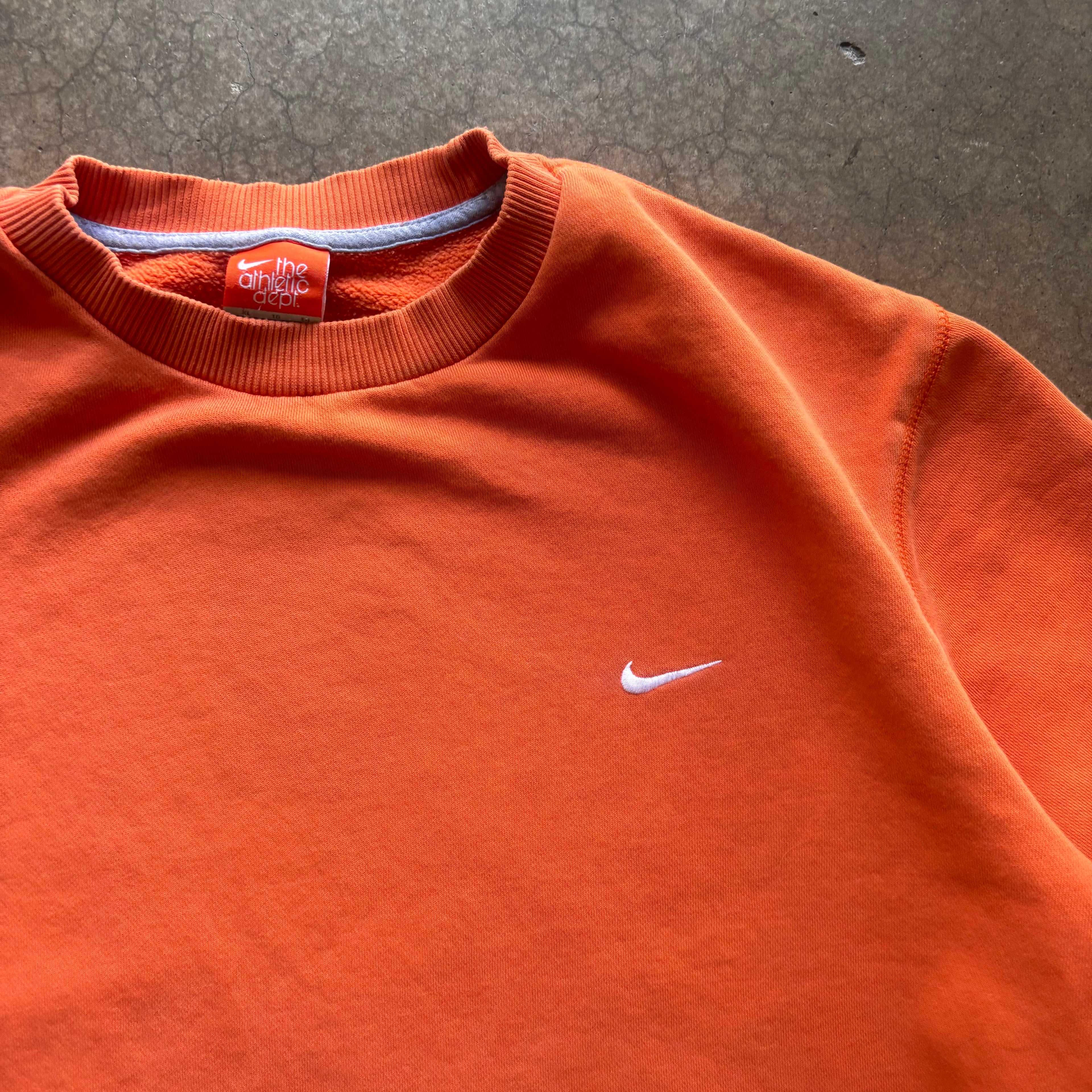 00s NIKE ORANGE CREWNECK - XL