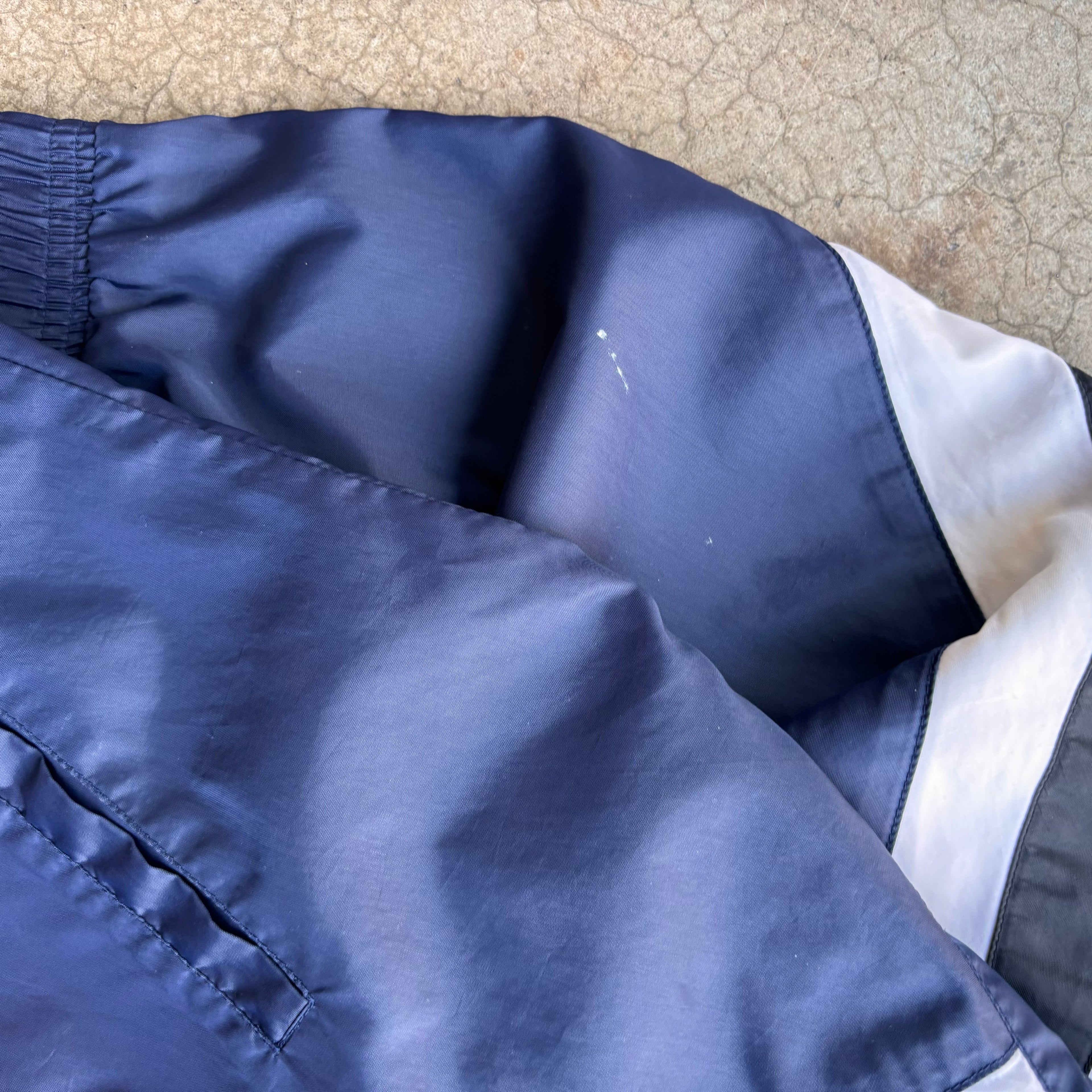 90s BLUE ADIDAS WINDBREAKER - S