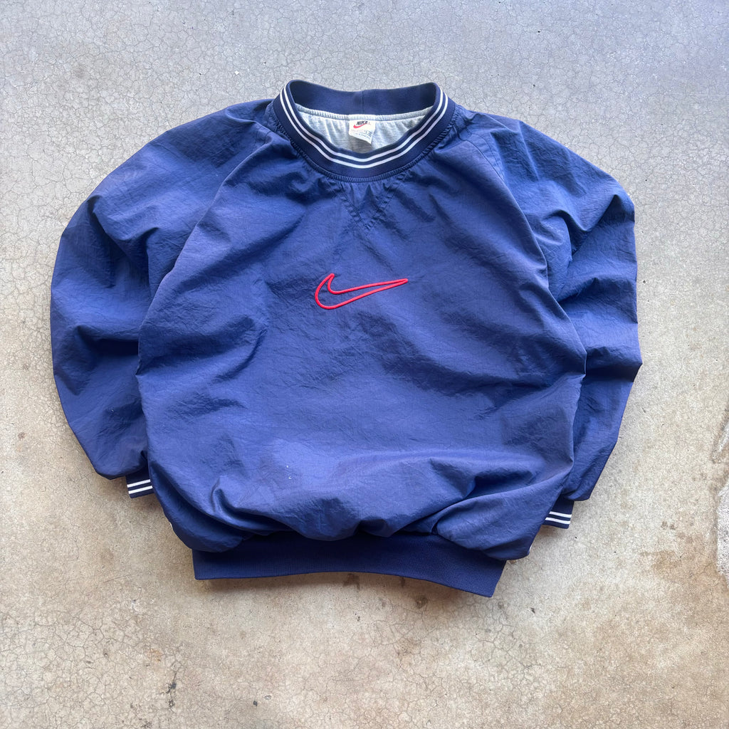 90s NAVY NIKE WINDBREAKER PULLOVER - S
