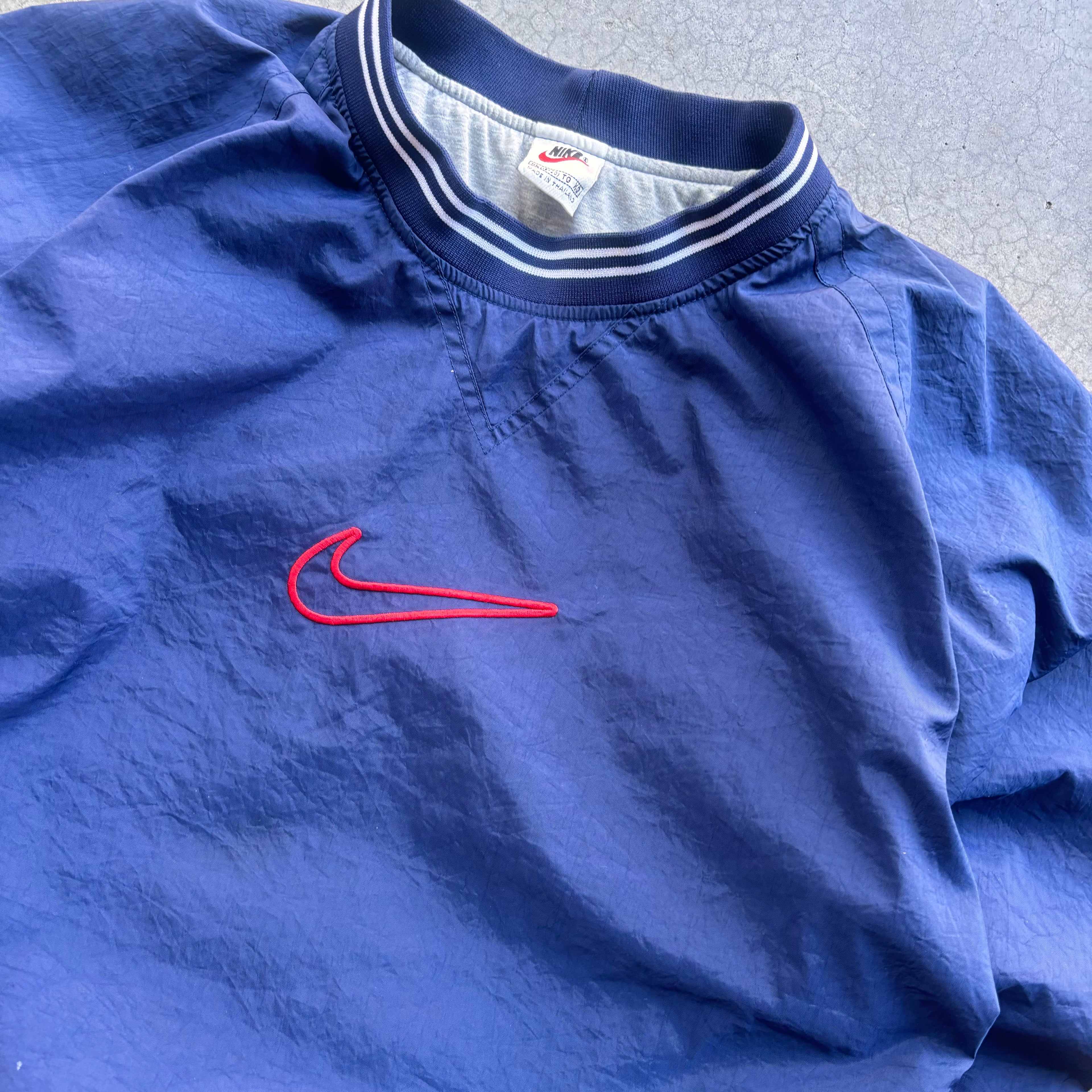 90s NAVY NIKE WINDBREAKER PULLOVER - S