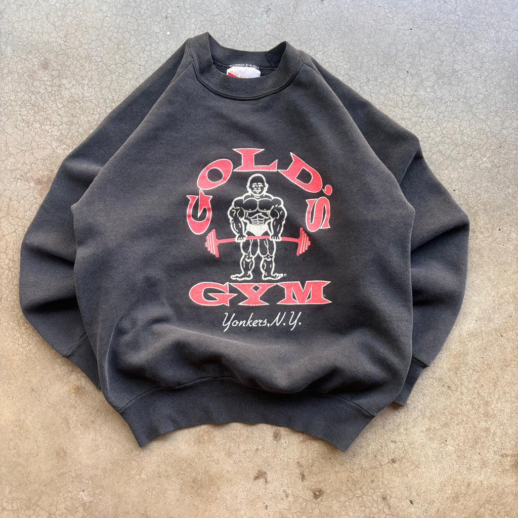 90s GOLD'S GYM CREWNECK - M