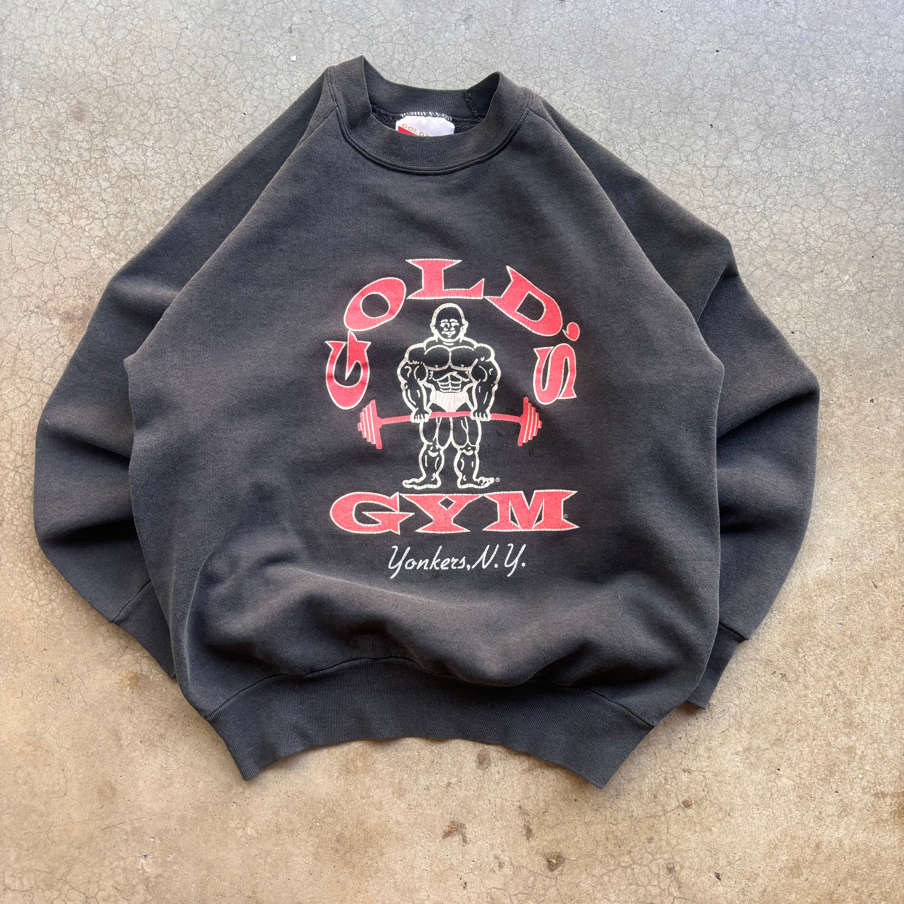 90s GOLD'S GYM CREWNECK - M