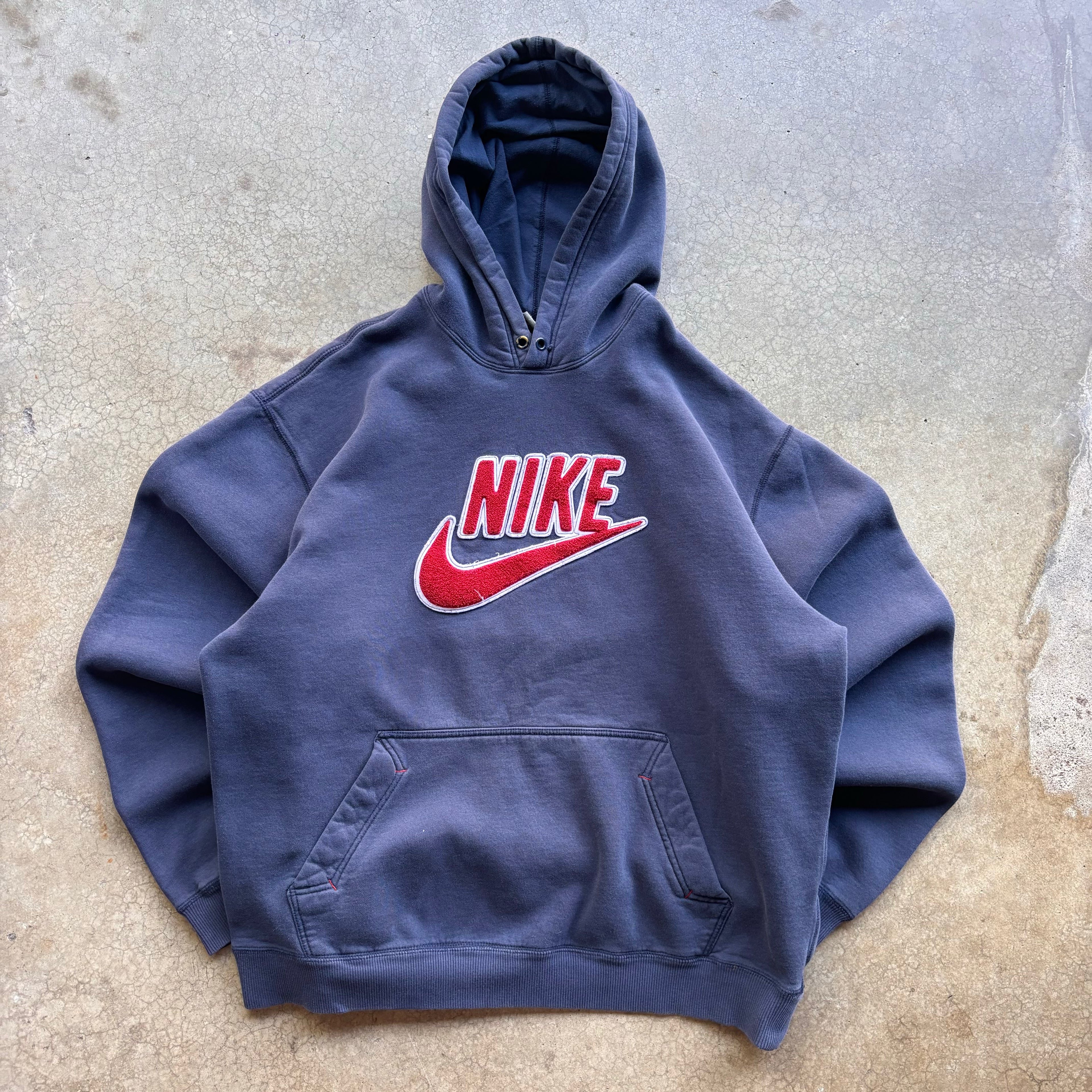 00s NIKE NAVY HOODIE - XXL