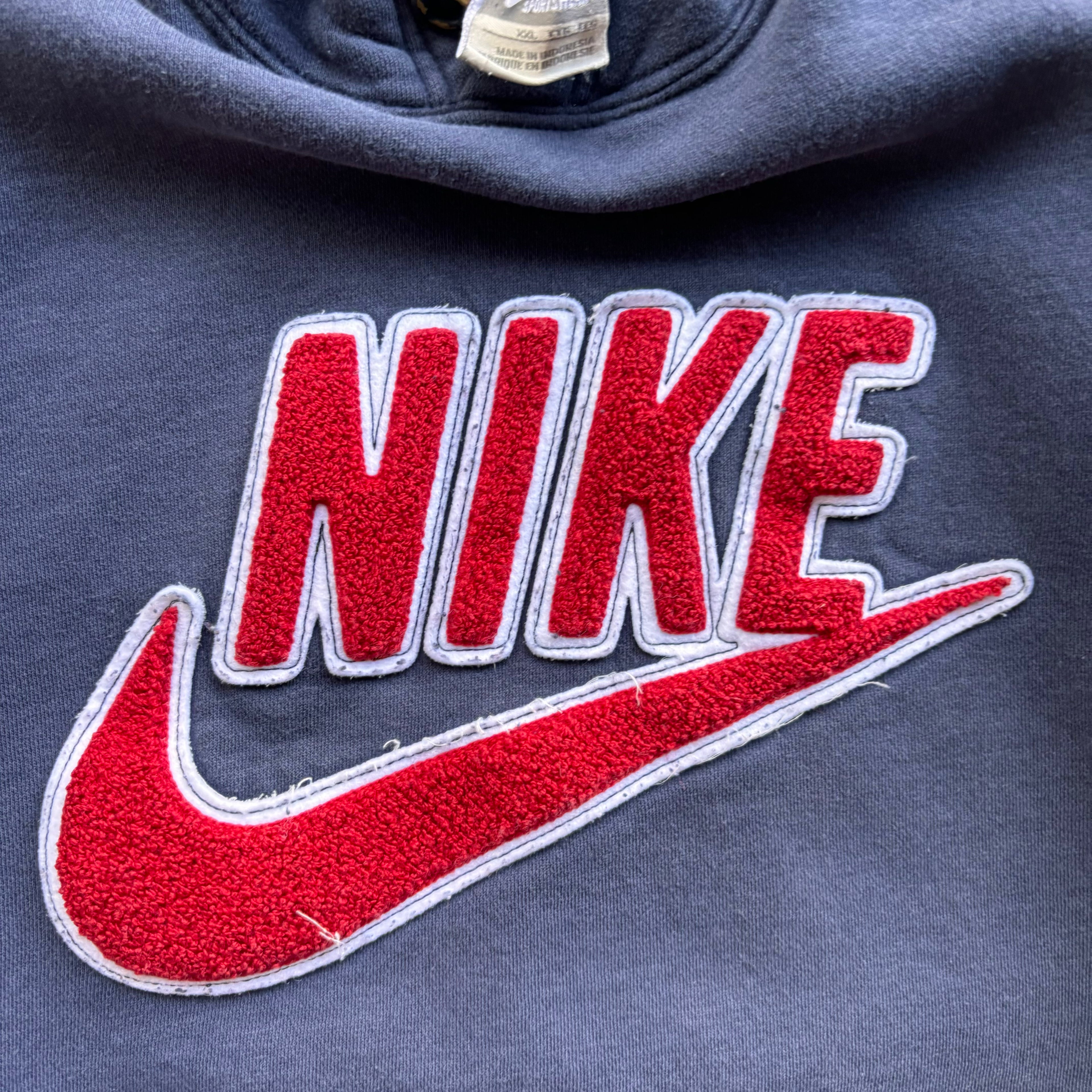 00s NIKE NAVY HOODIE - XXL