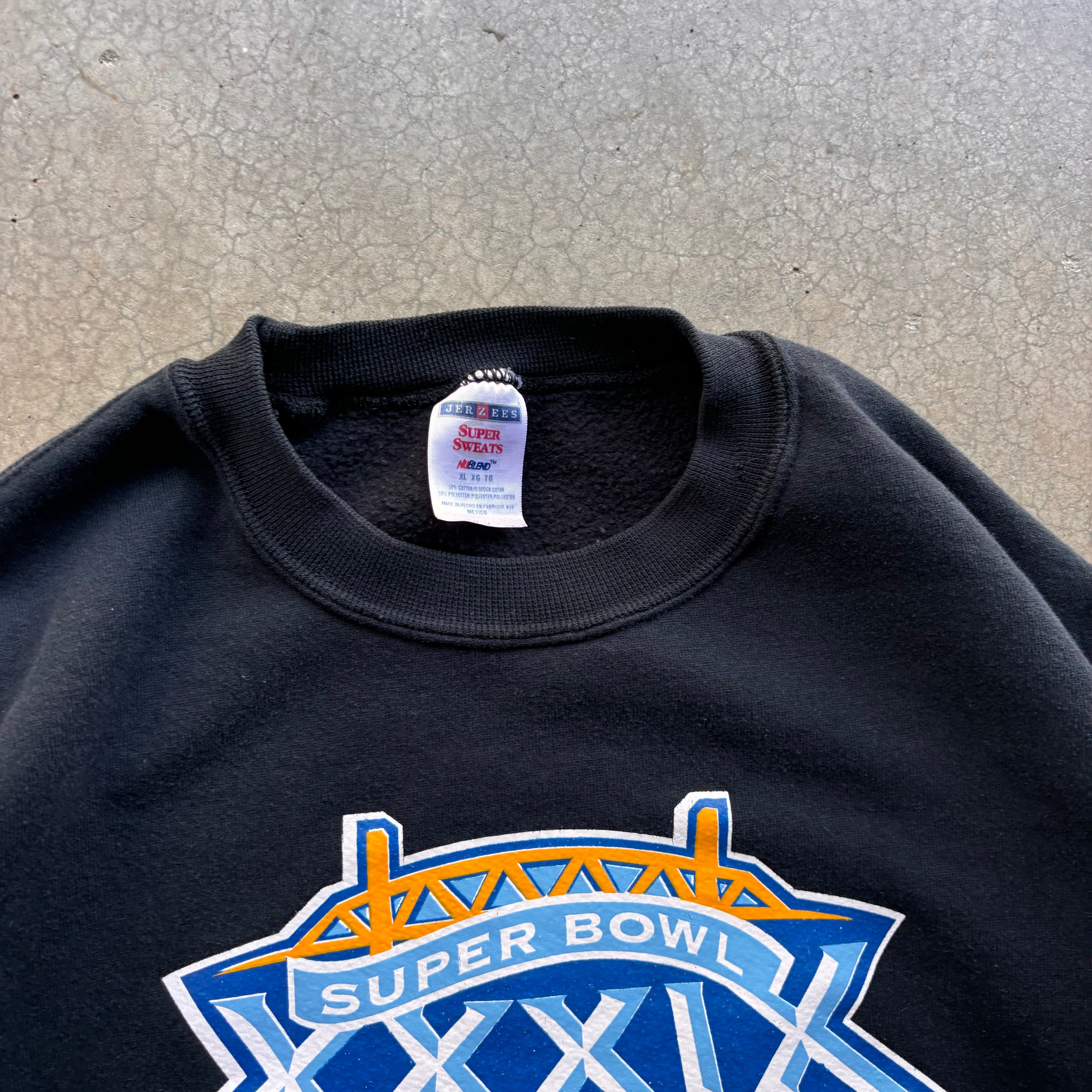 00s SUPERBOWL EAGLES V PATRIOTS CREWNECK - XL