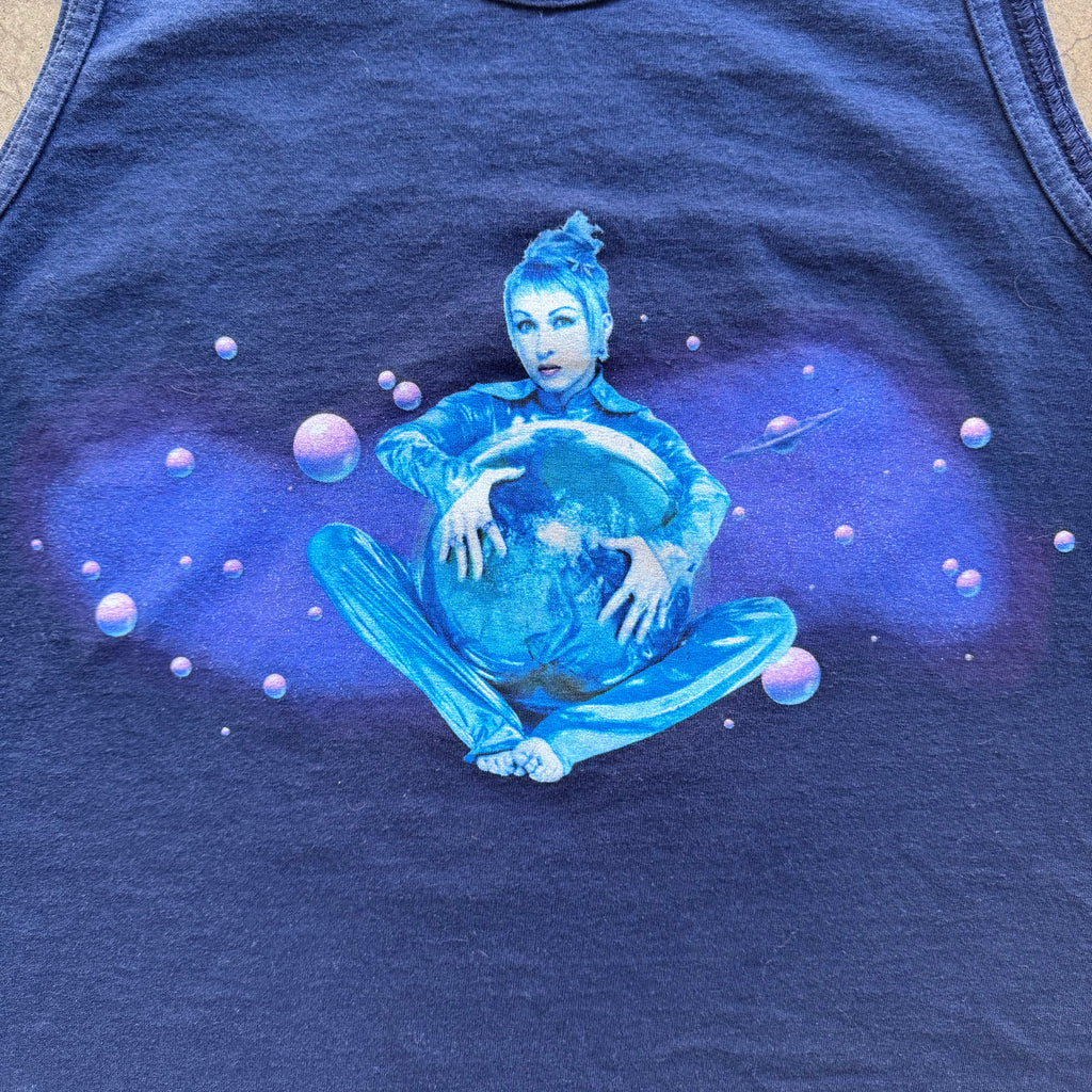 90s CYNDI LAUPER TANK TEE - M