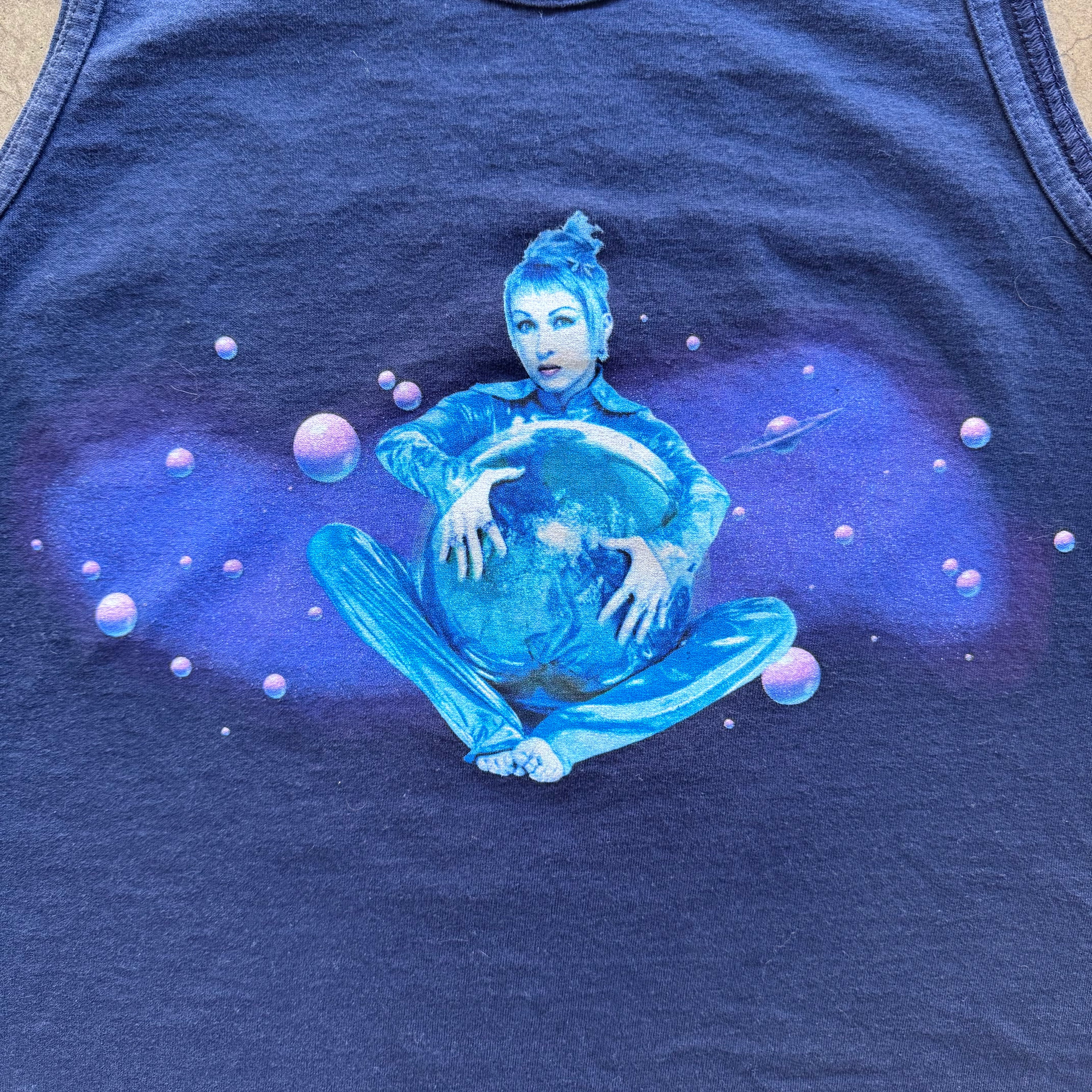 90s CYNDI LAUPER TANK TEE - M