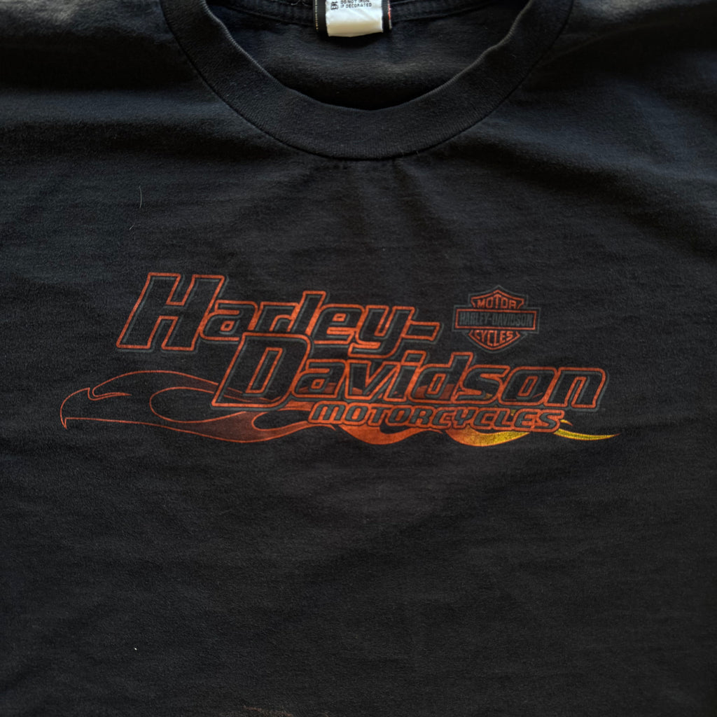 00s HARLEY DAVIDSON FLAMES LONGSLEEVE - XXL