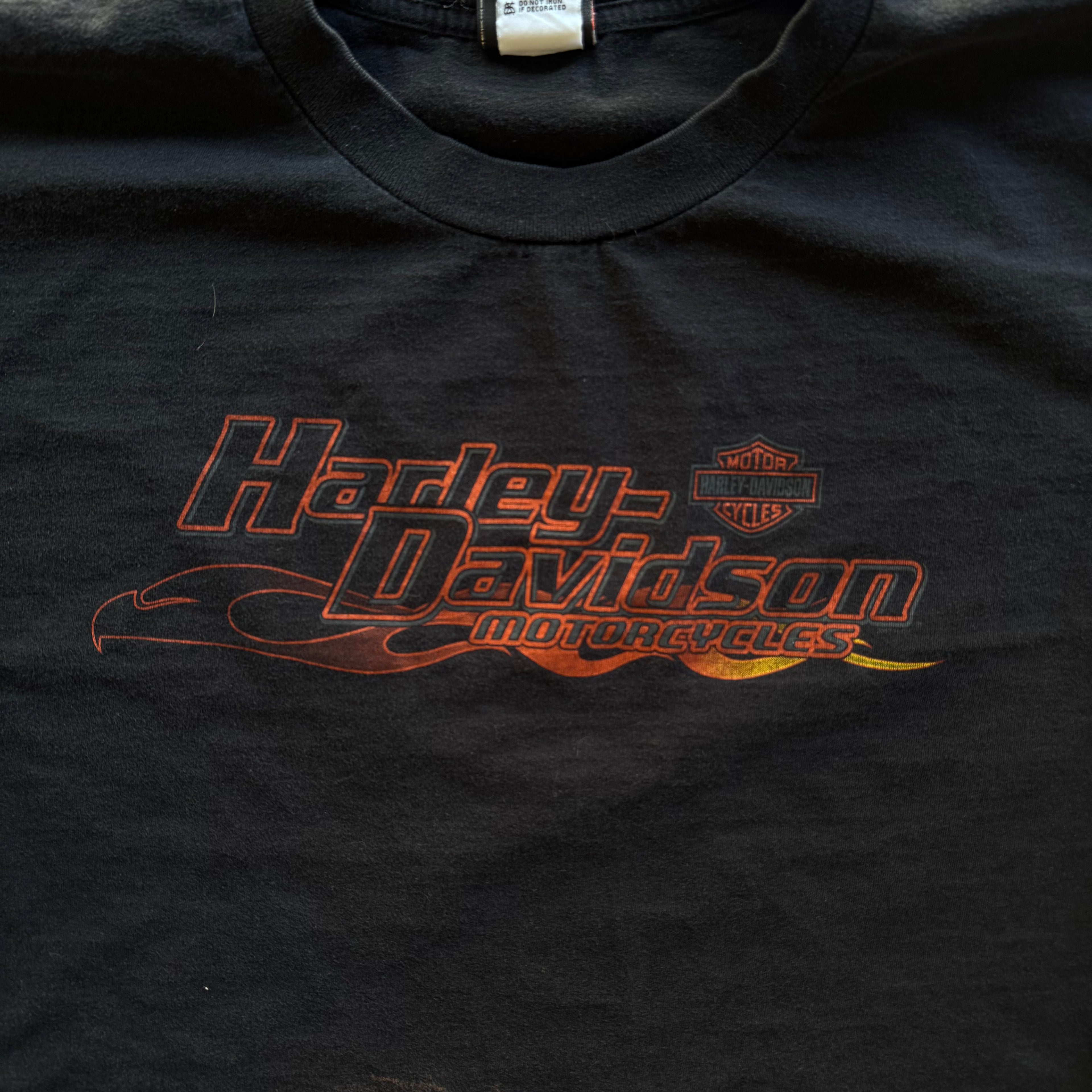 00s HARLEY DAVIDSON FLAMES LONGSLEEVE - XXL