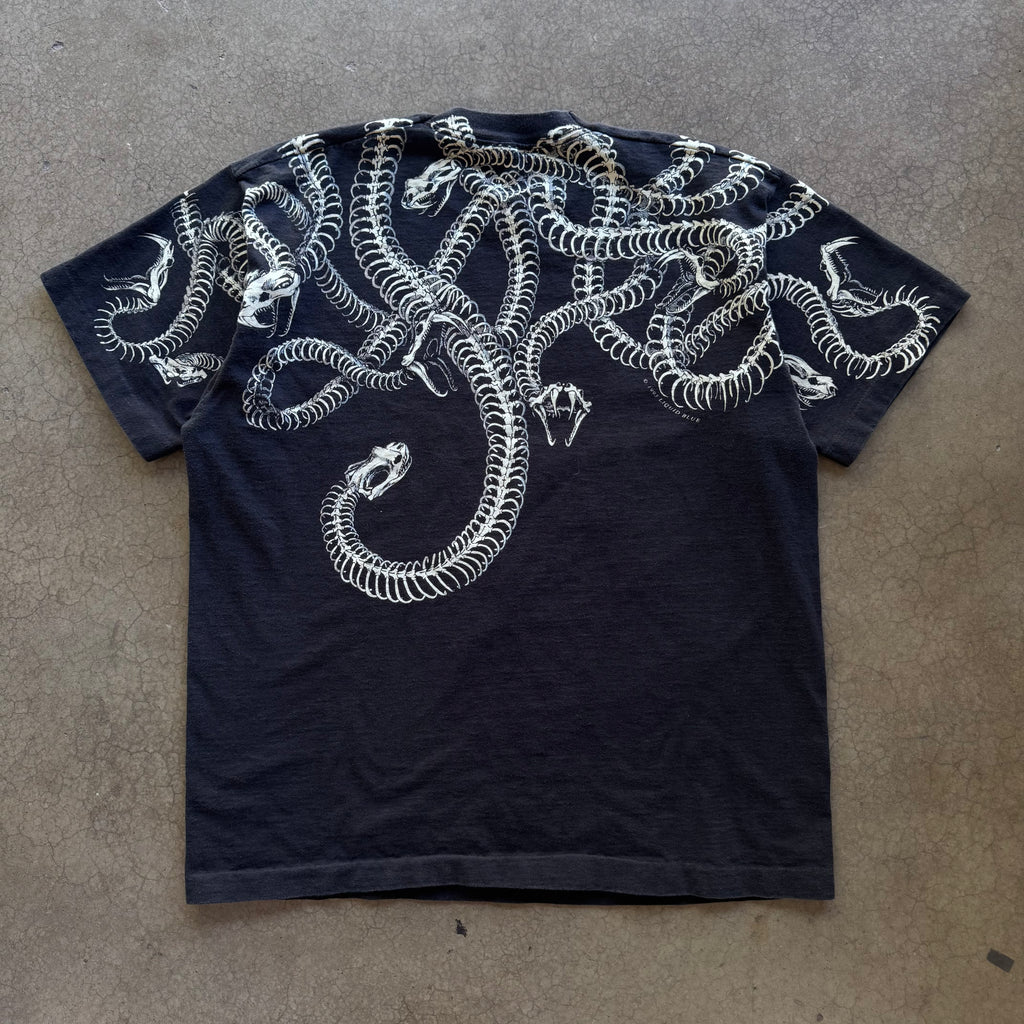90s LIQUID BLUE MEDUSA AOP TEE - XL