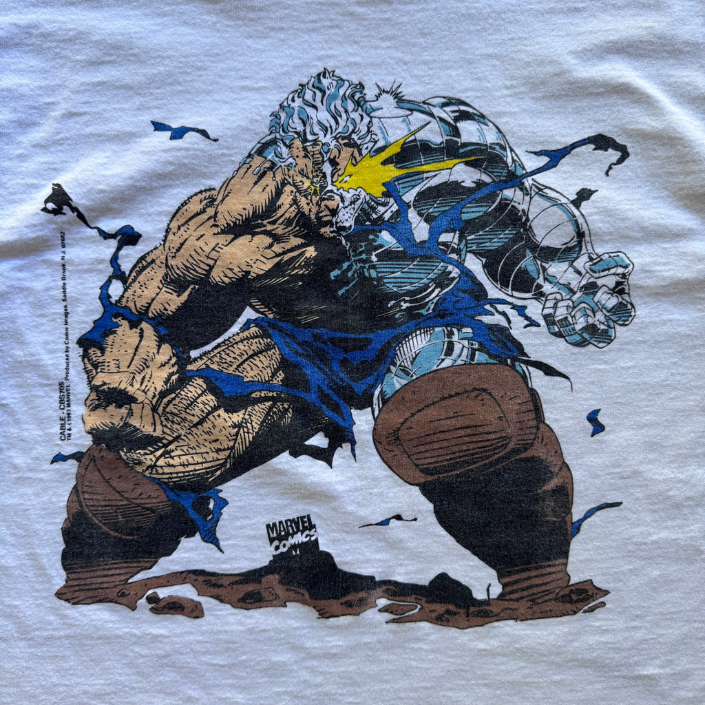 90s CABLE MARVEL TEE - L