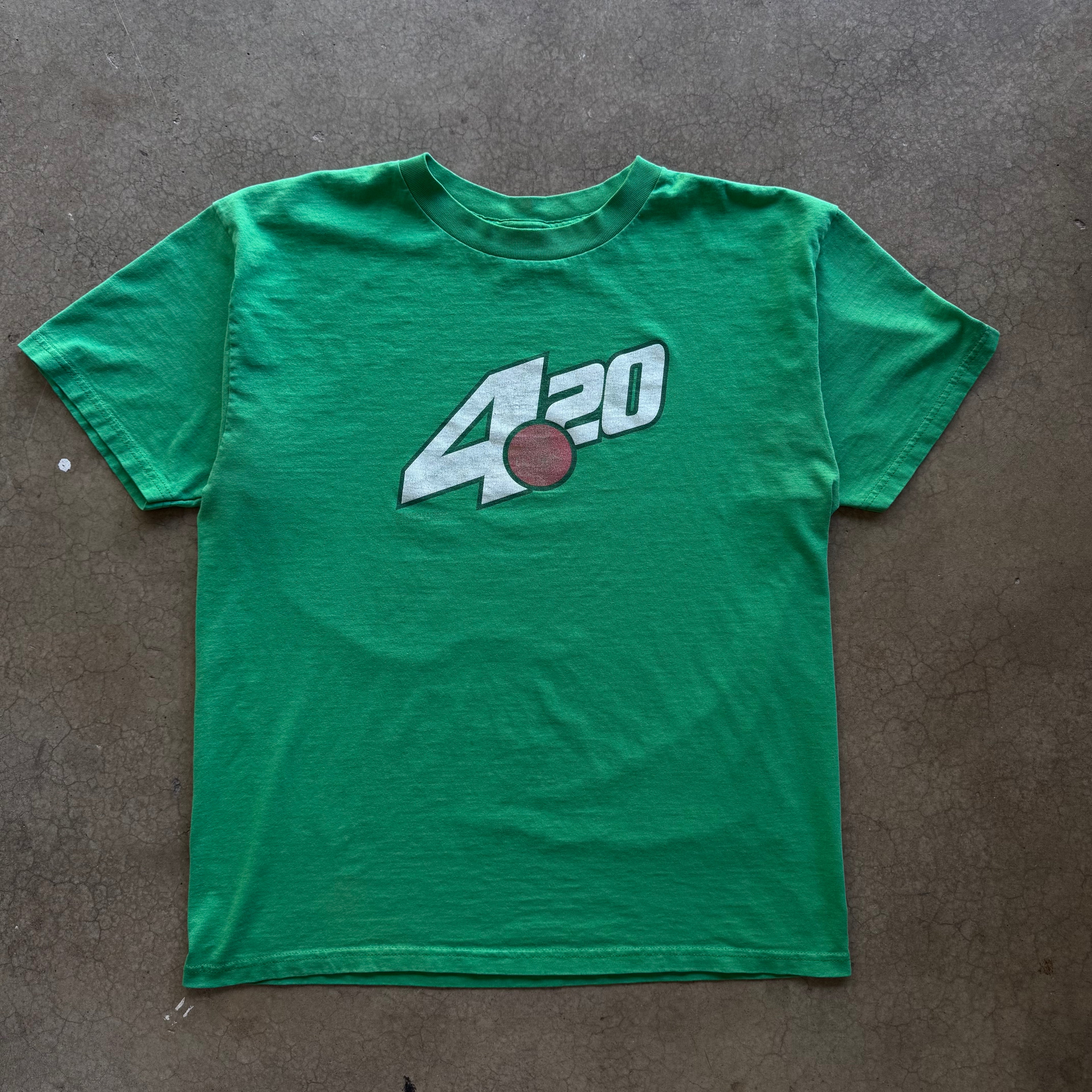 90s 4 20 7UP SPOOF TEE - L