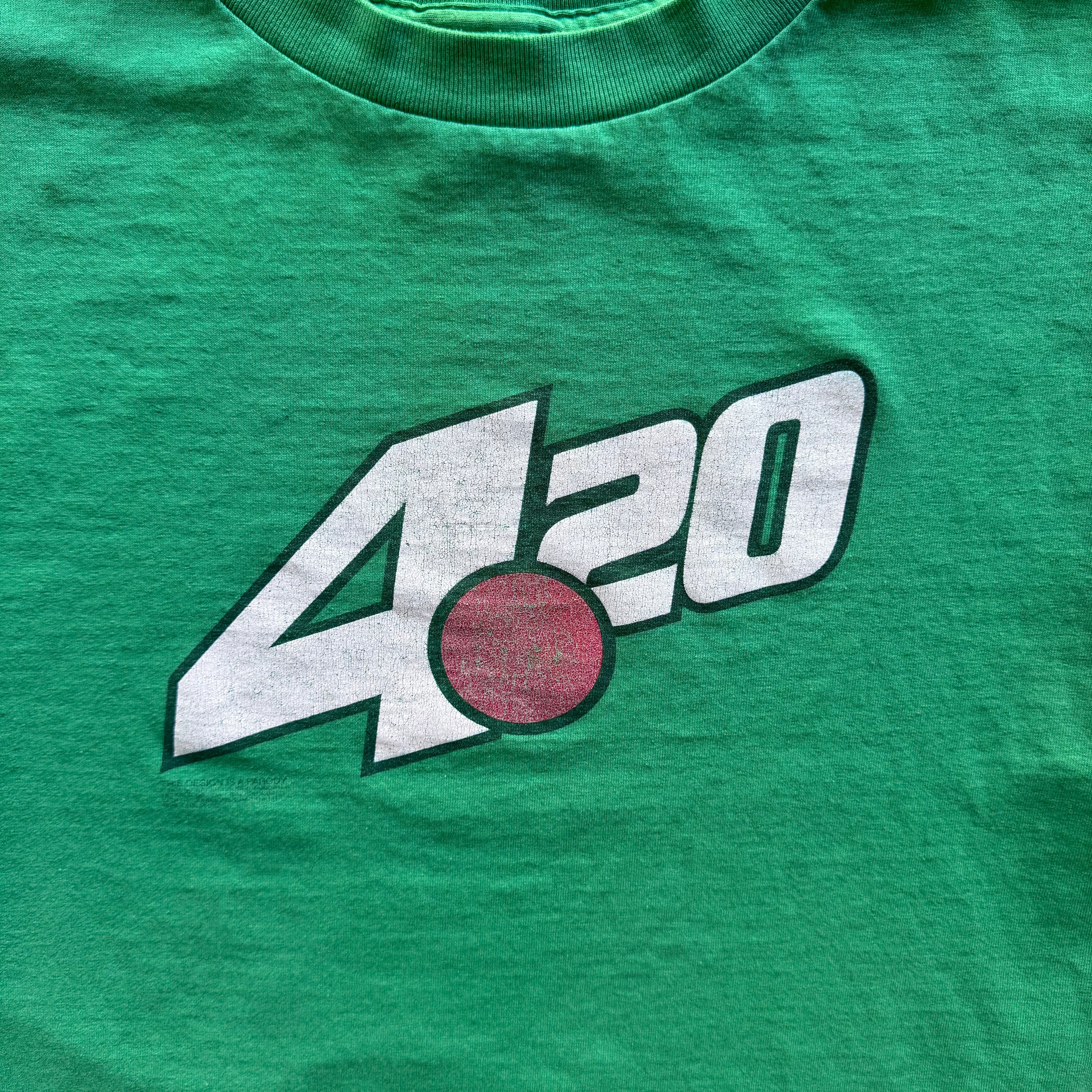 90s 4 20 7UP SPOOF TEE - L