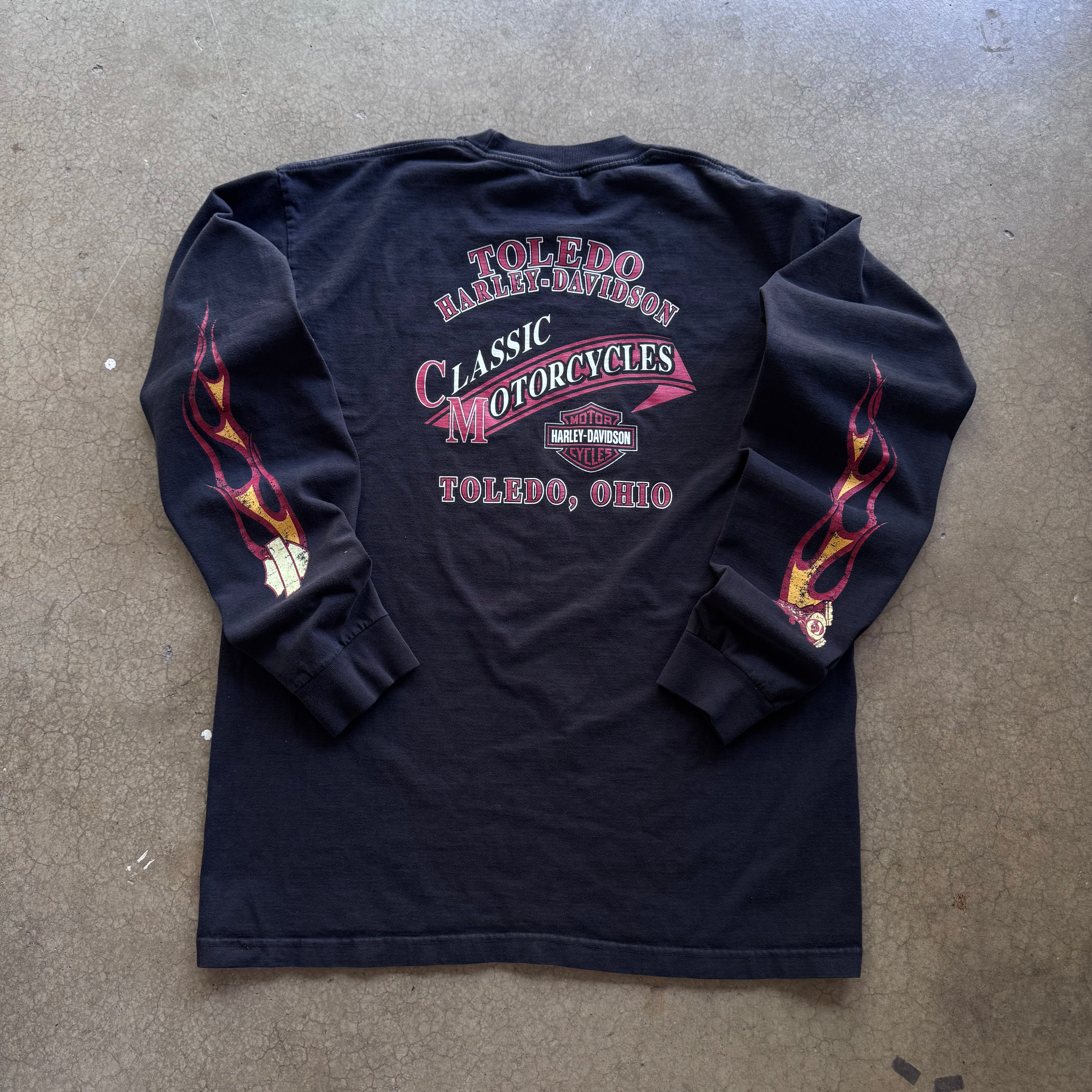 00S HARLEY TOLEDO FLAMES LONGSLEEVE - XL
