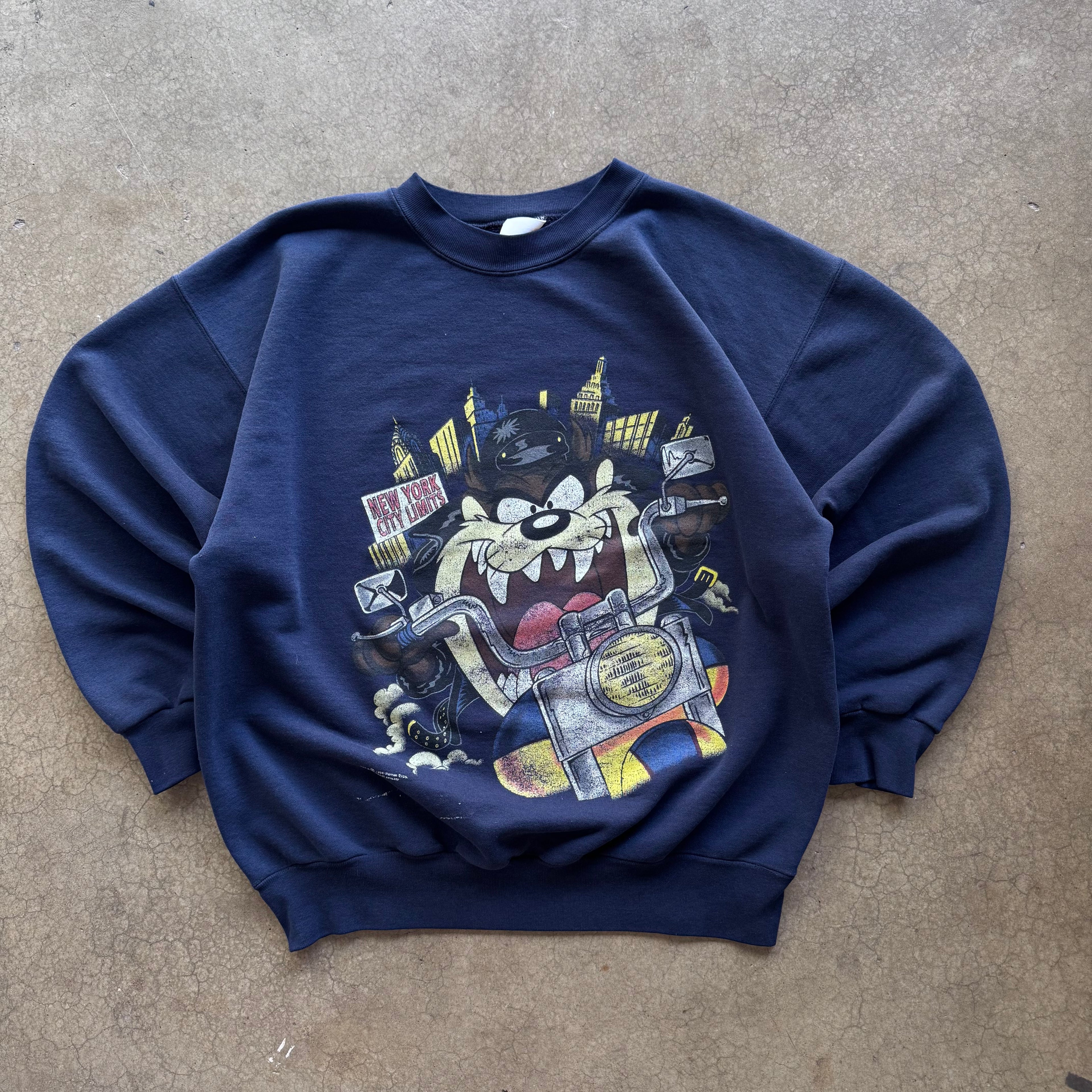 90s TAZ MOTORCYCLE CREWNECK - XL