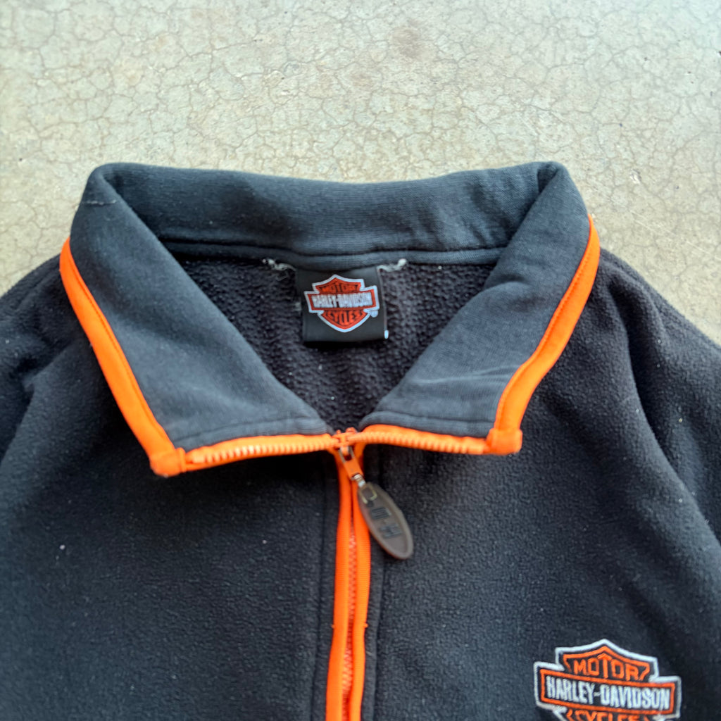 00s HARLEY DAVIDSON QUARTER ZIP - L