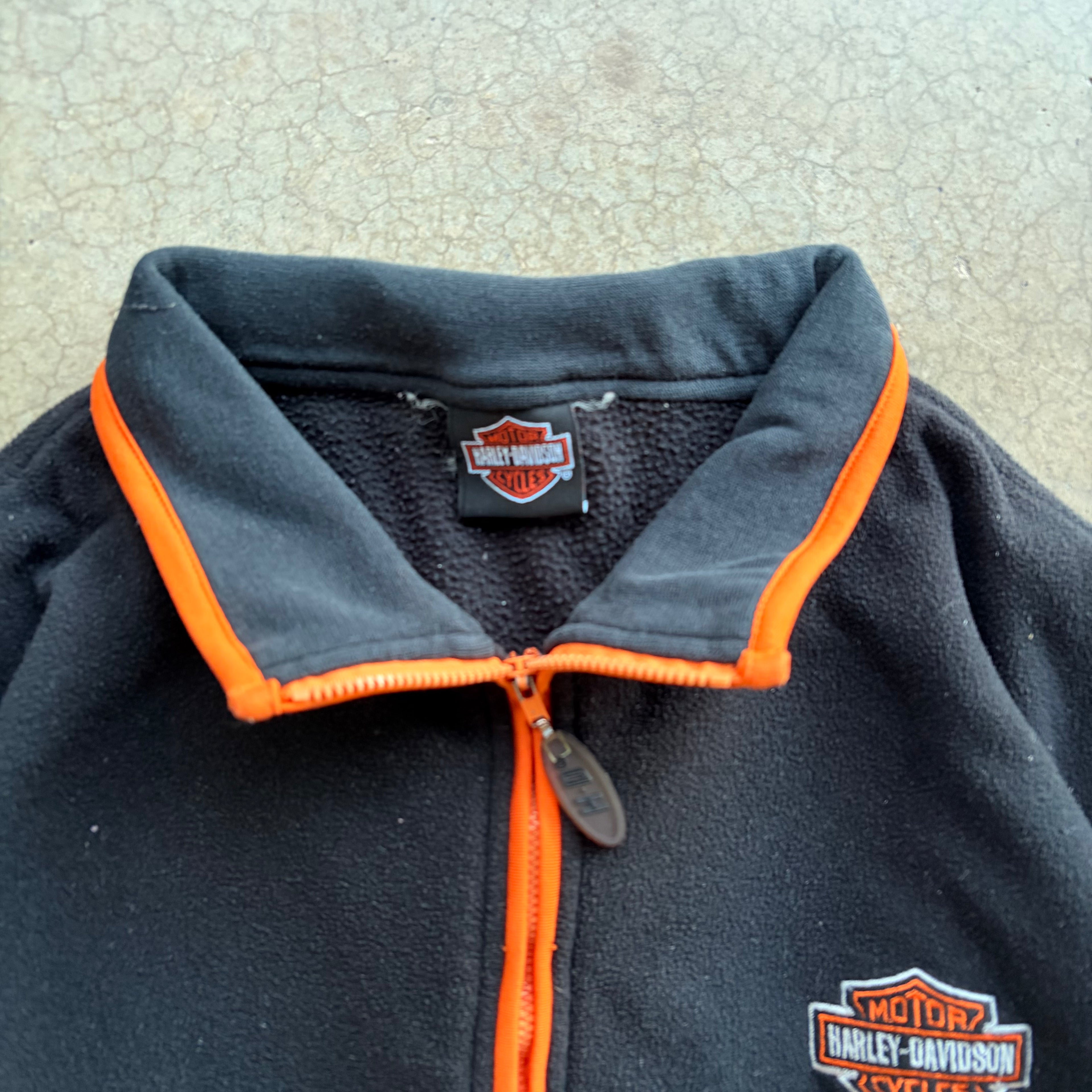 00s HARLEY DAVIDSON QUARTER ZIP - L