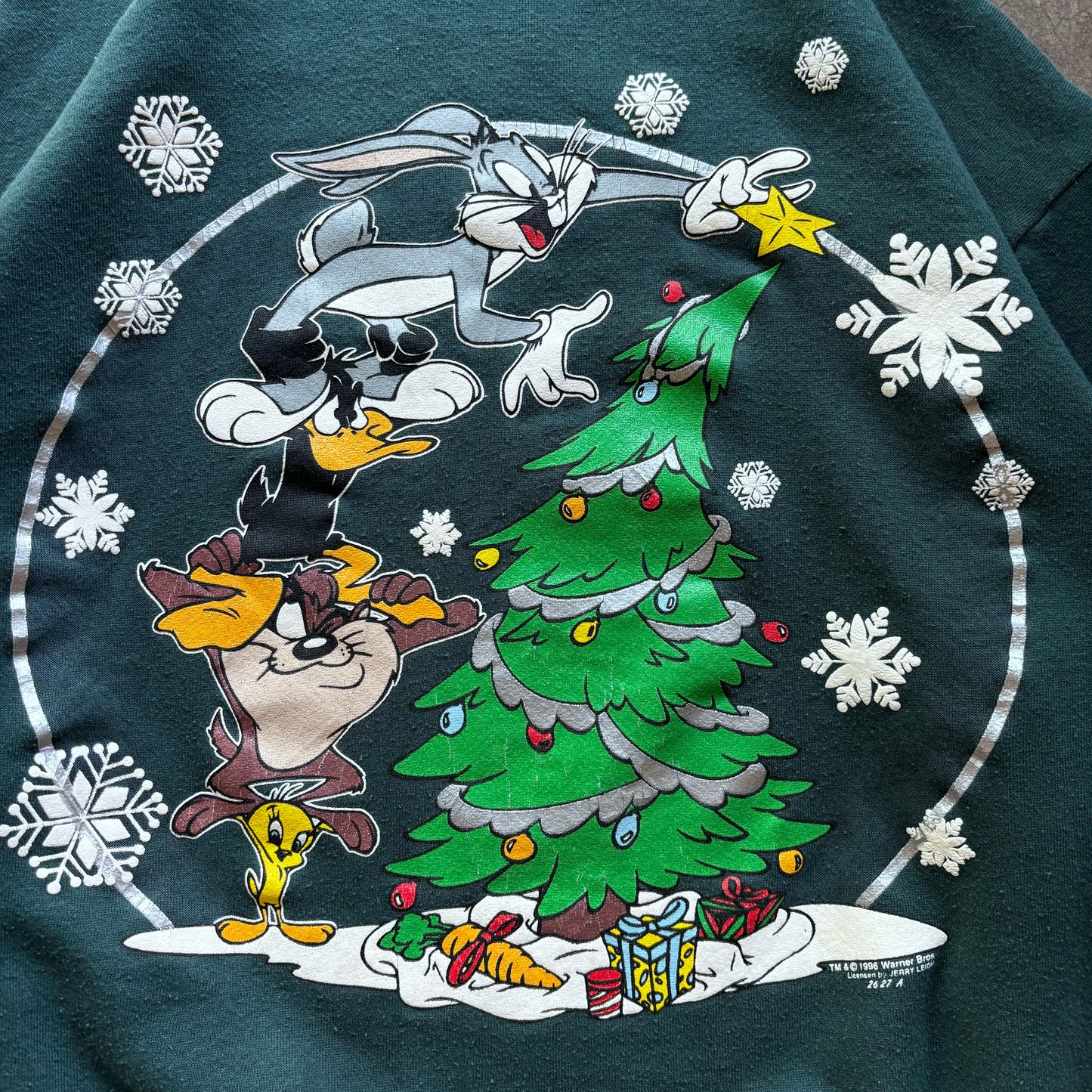 VINTAGE LOONEY TUNES CHRISTMAS CREWNECK - XL