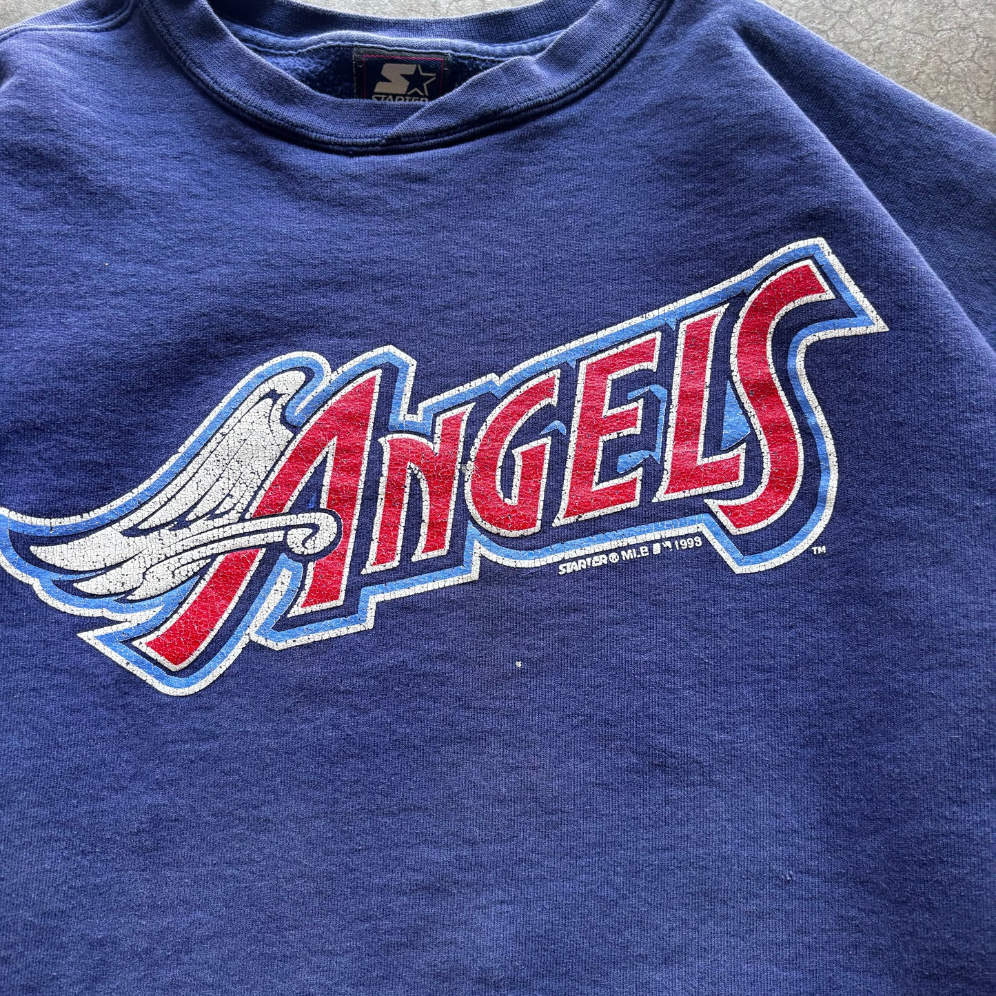 VINTAGE LOS ANGELES ANGELS CREW - XL