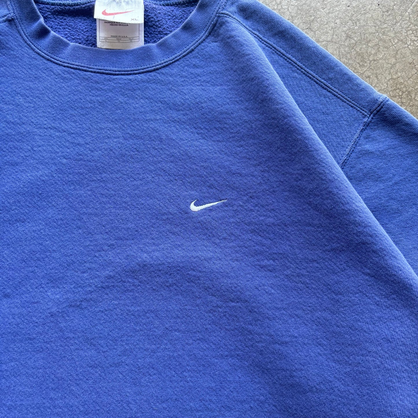 VINTAGE BLUE NIKE CREW - XL