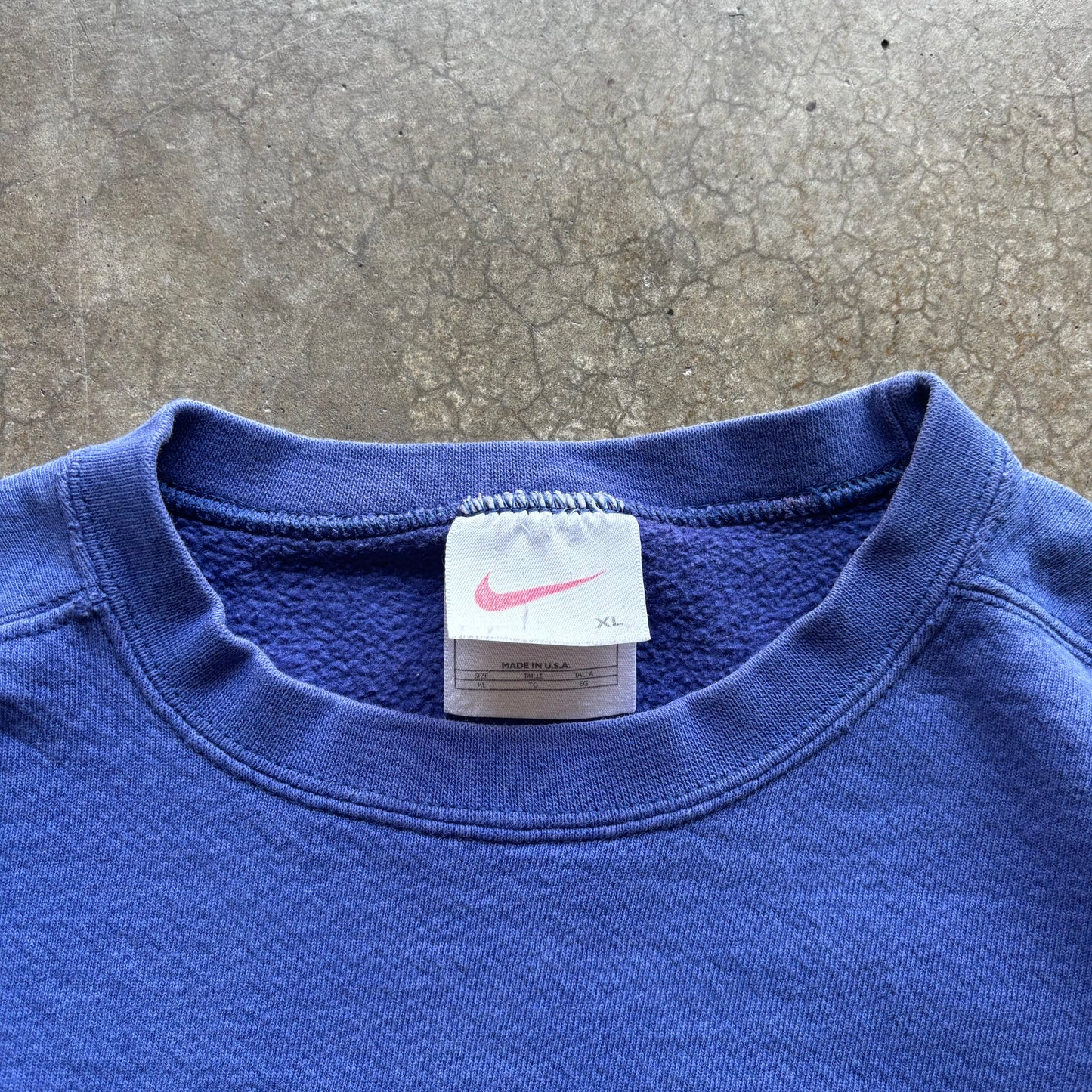 VINTAGE BLUE NIKE CREW - XL