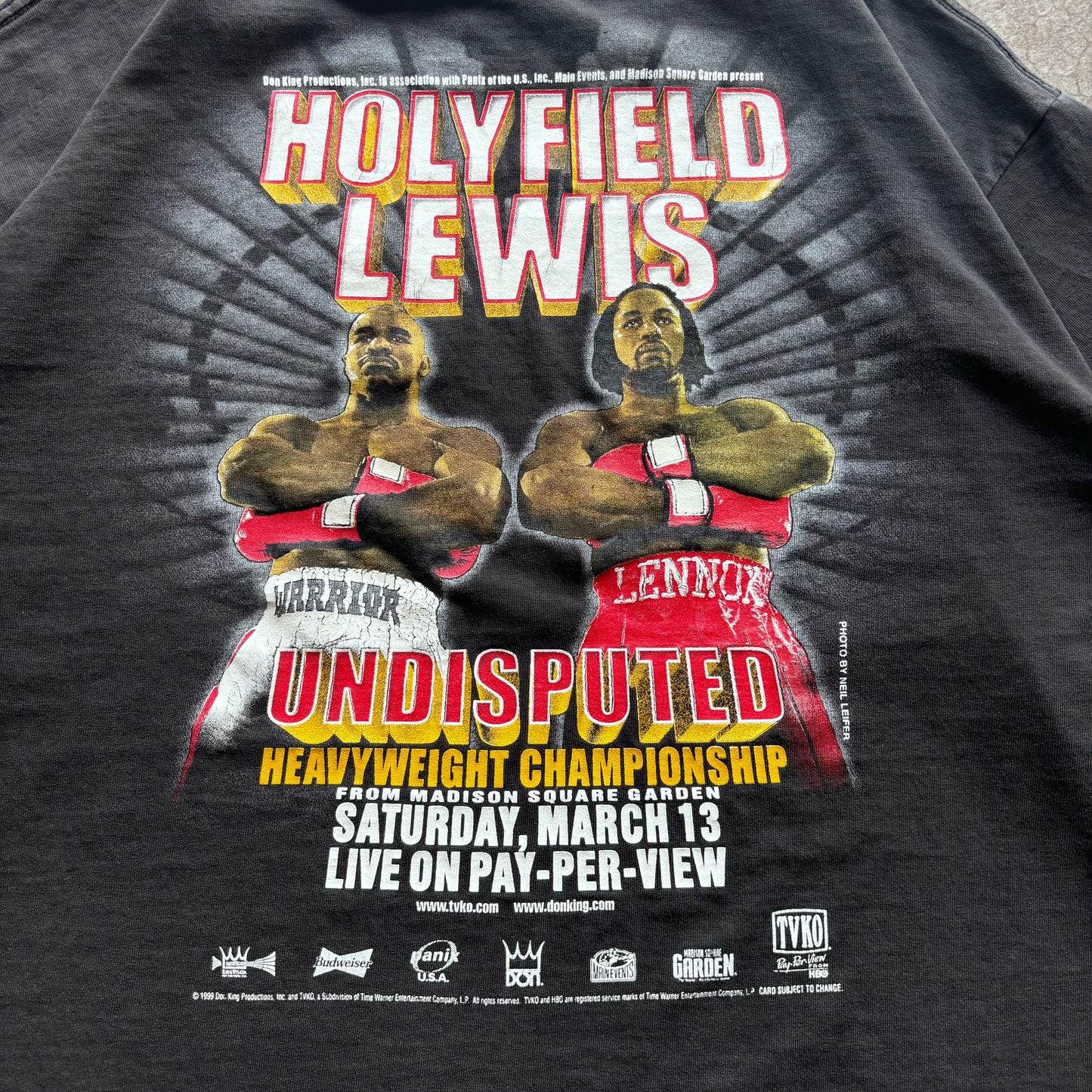 VINTAGE HOLYFIELD V. LEWIS TEE - XL