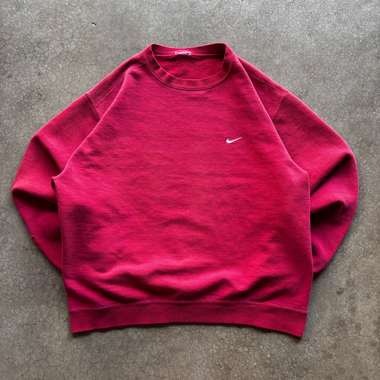 VINTAGE RED NIKE CREW - XL