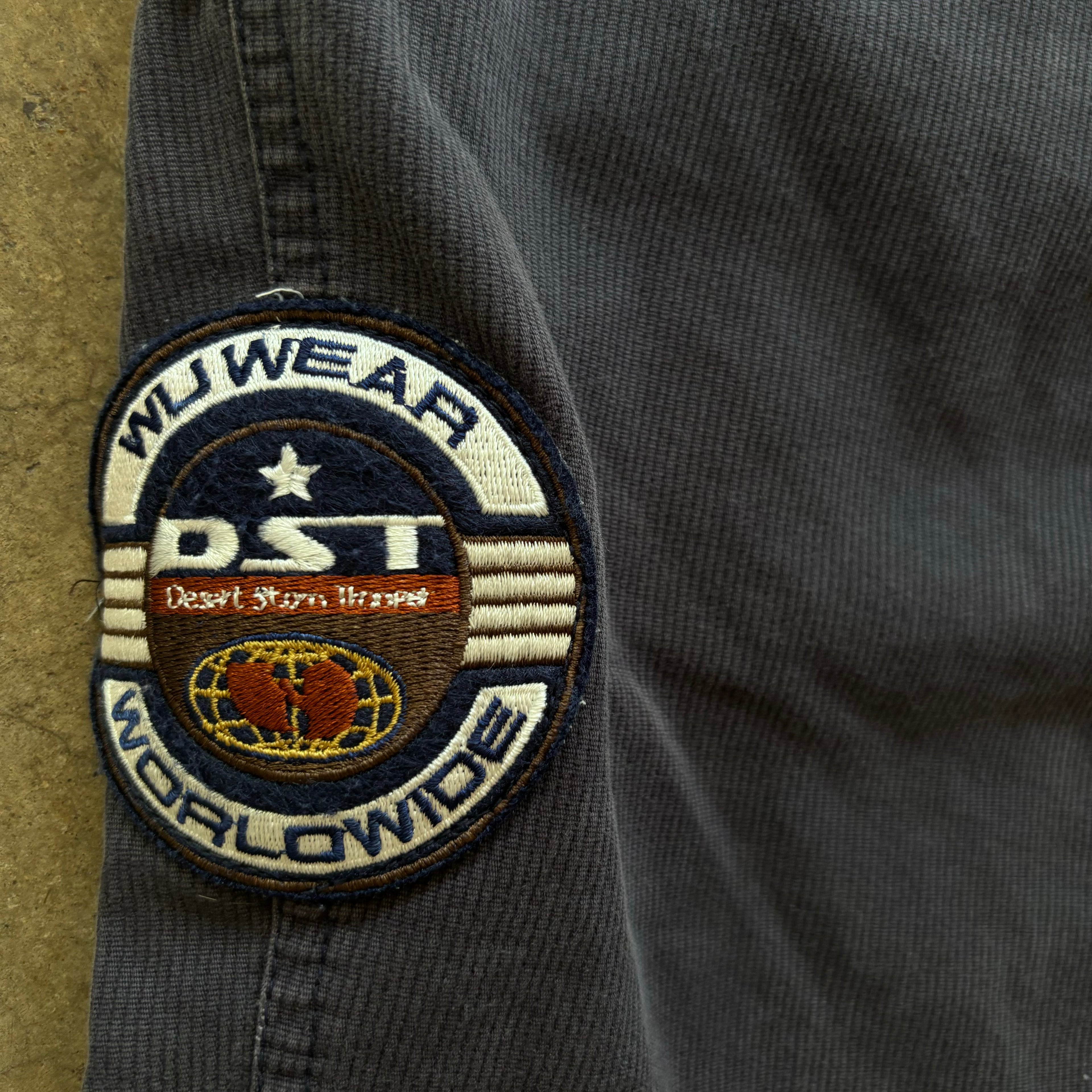 90S WUWEAR NAVY CARGO PANTS - 36X33