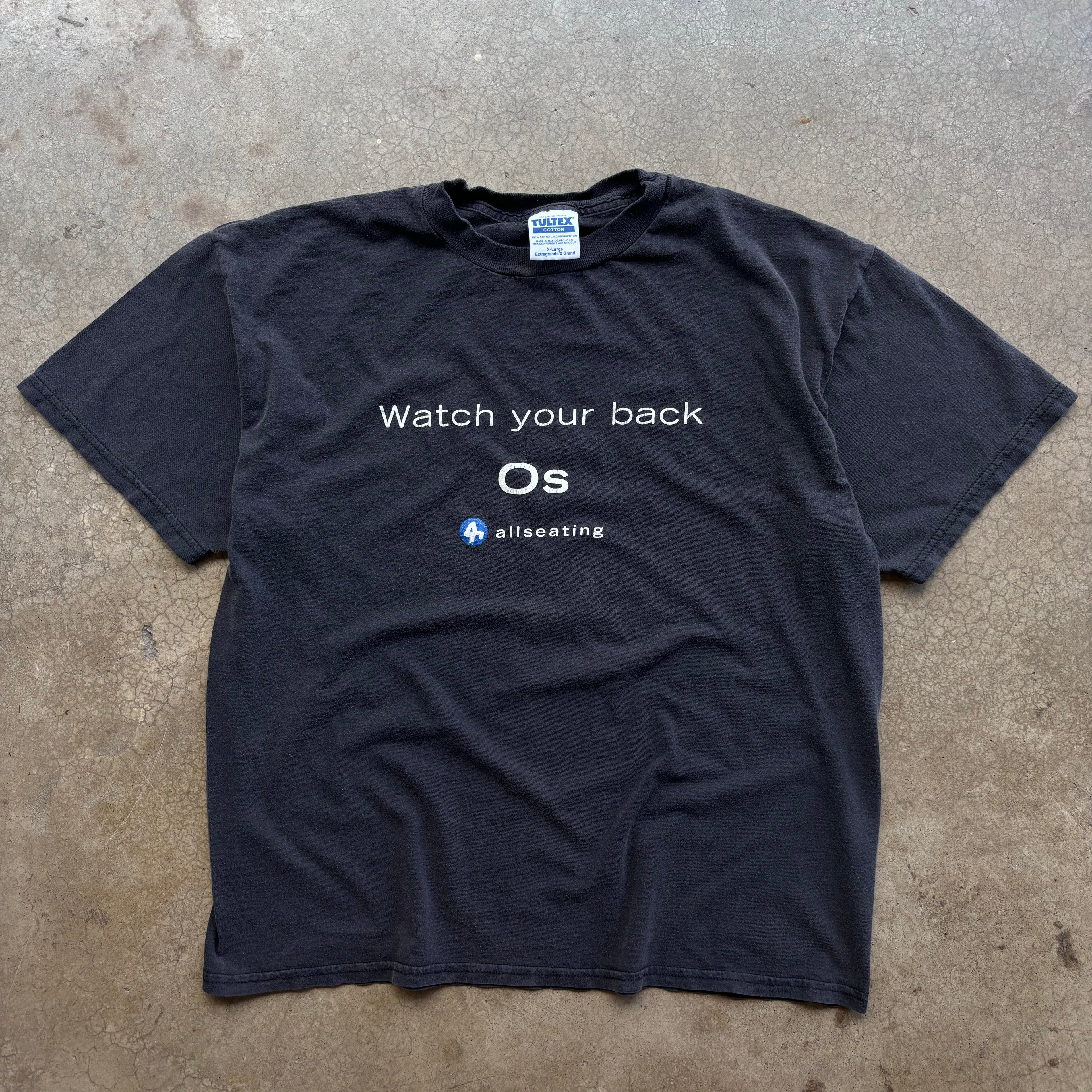 90s WATCH YOUR BACK SPINE TEE - XL