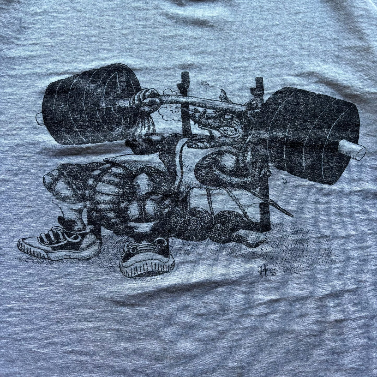 VINTAGE DRAGON LIFTER TEE - XL