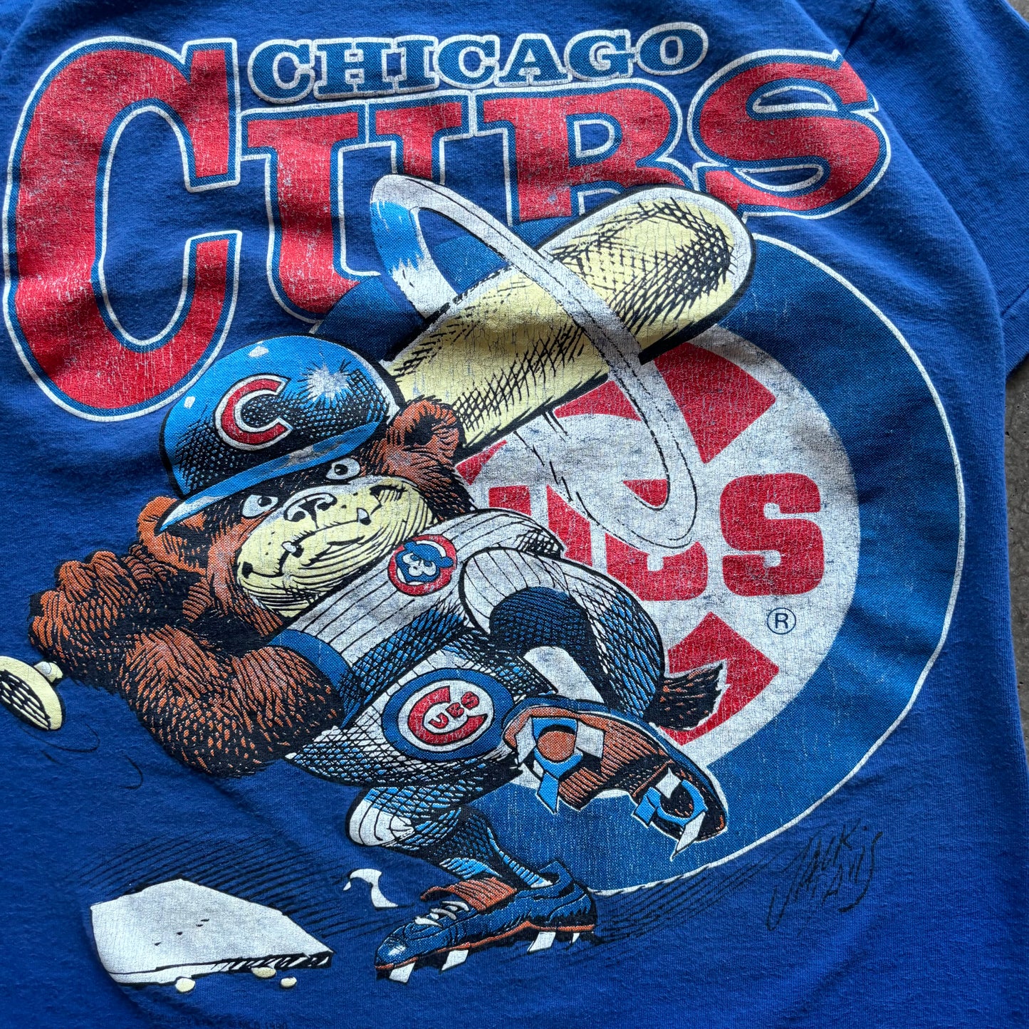 VINTAGE CHICAGO CUBS TEE - M