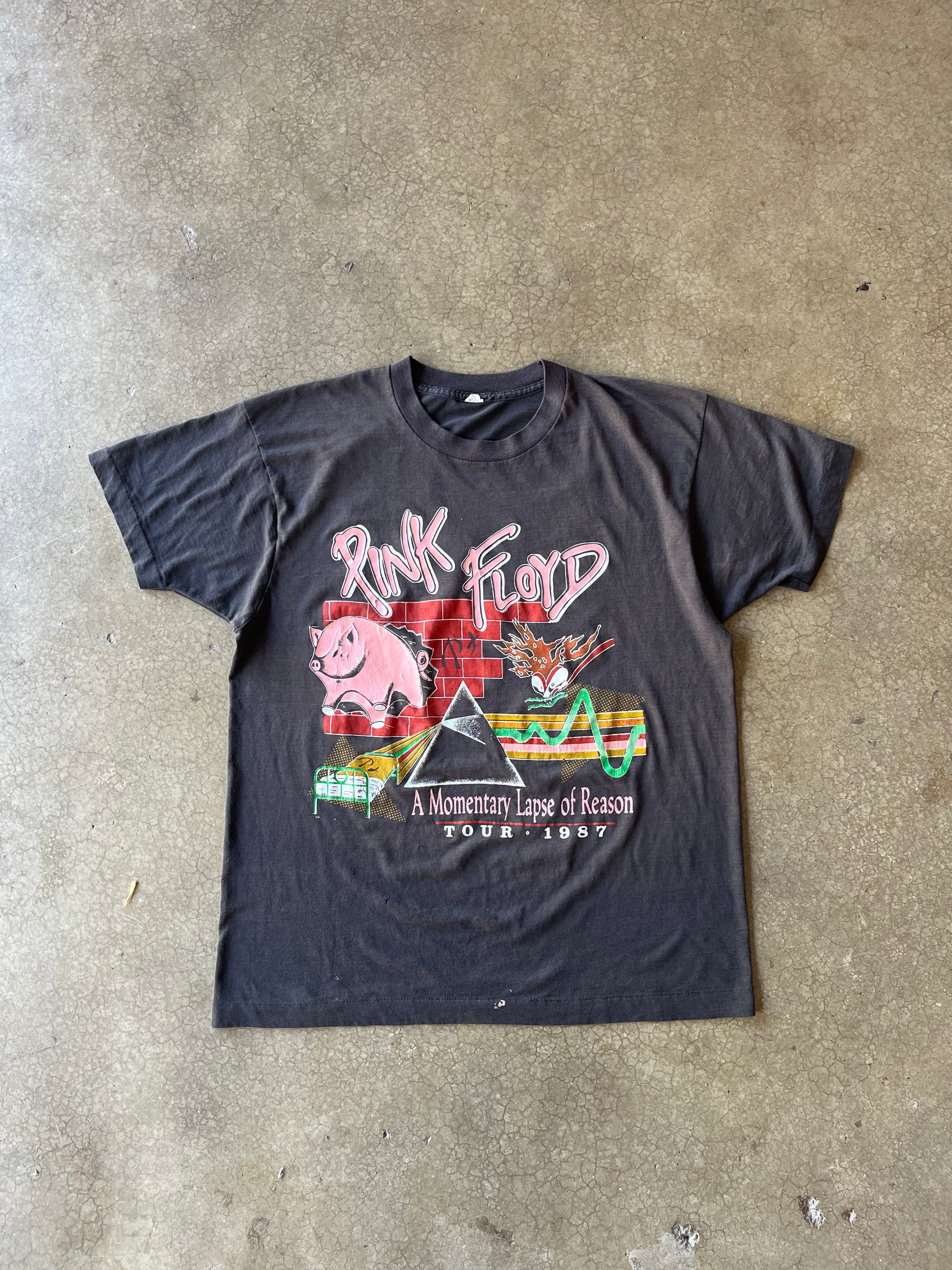 80S PINK FLOYD "A MOMENTARY LAPSE OF REASONS" TOUR TEE - M