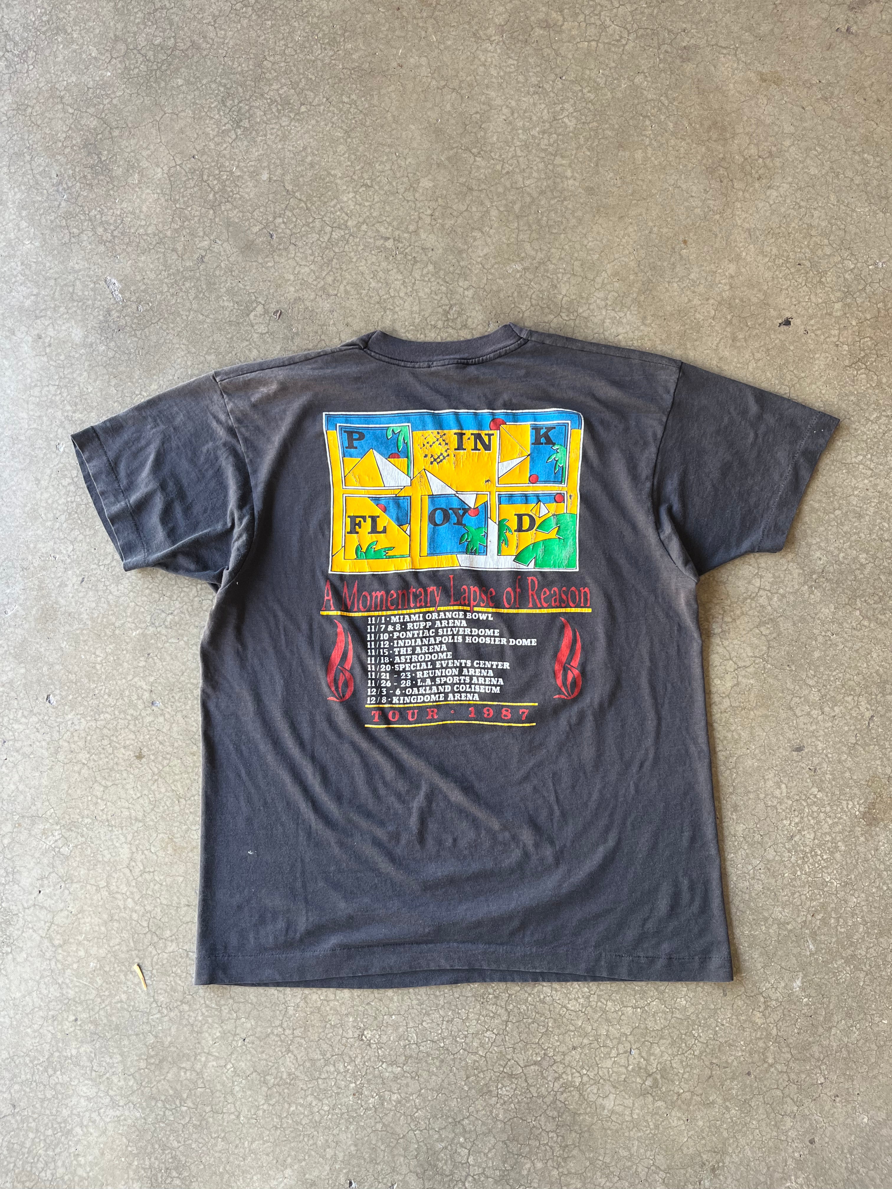 80S PINK FLOYD "A MOMENTARY LAPSE OF REASONS" TOUR TEE - M