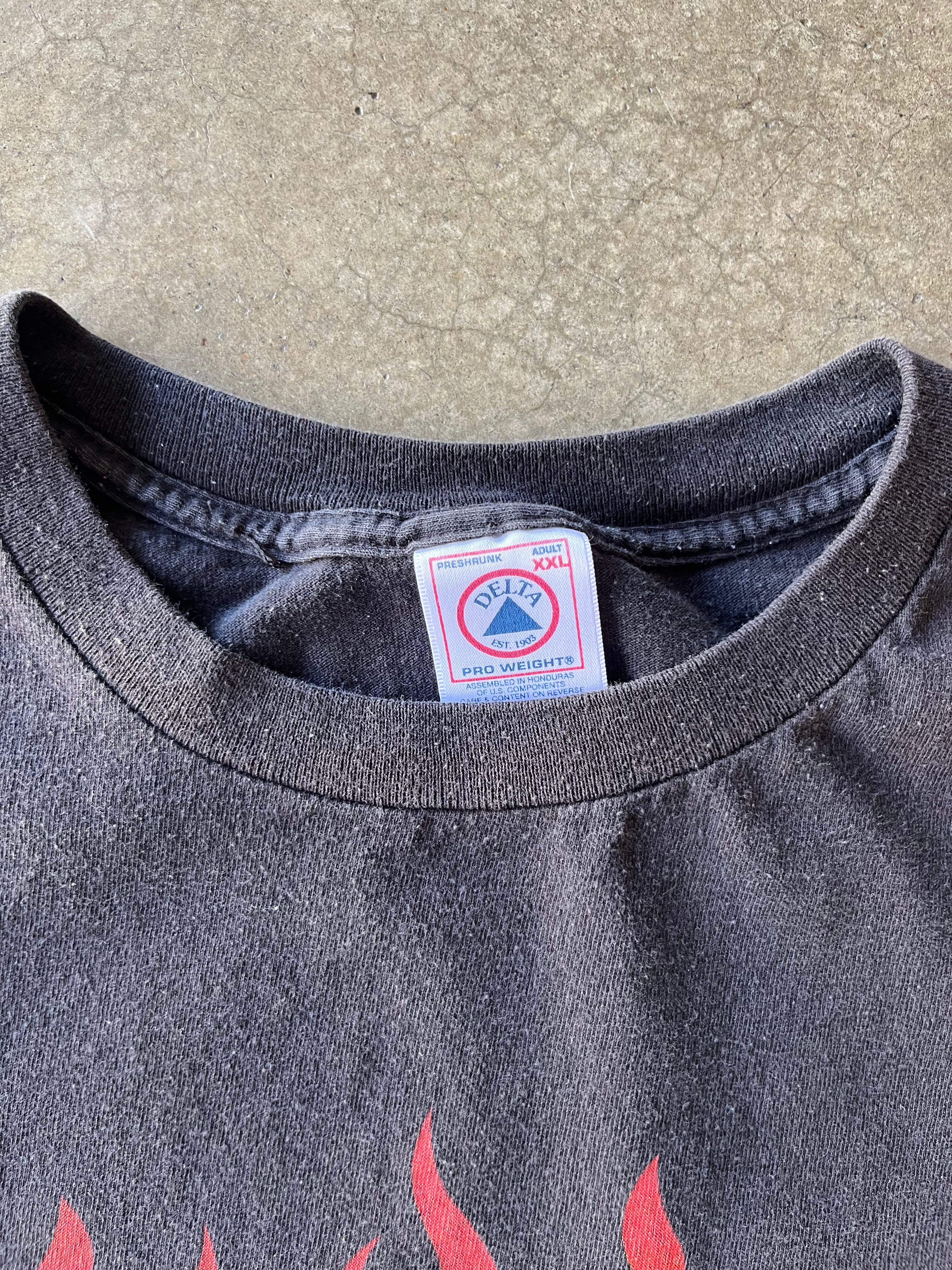 00S HARLEY DAVIDSON FIRE PRINT LOGO - 2XL