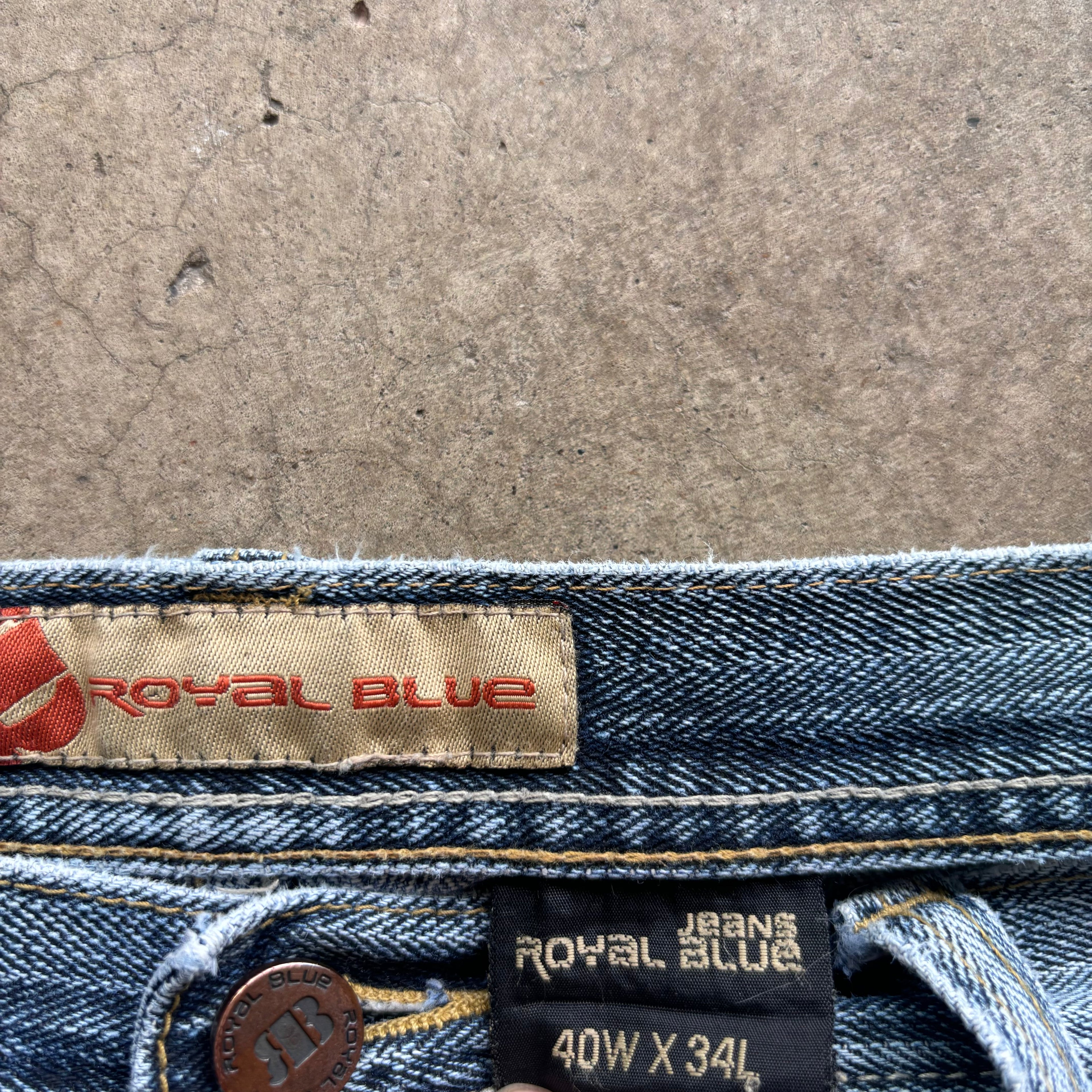 00s ROYAL BLUE JEANS - 40X34