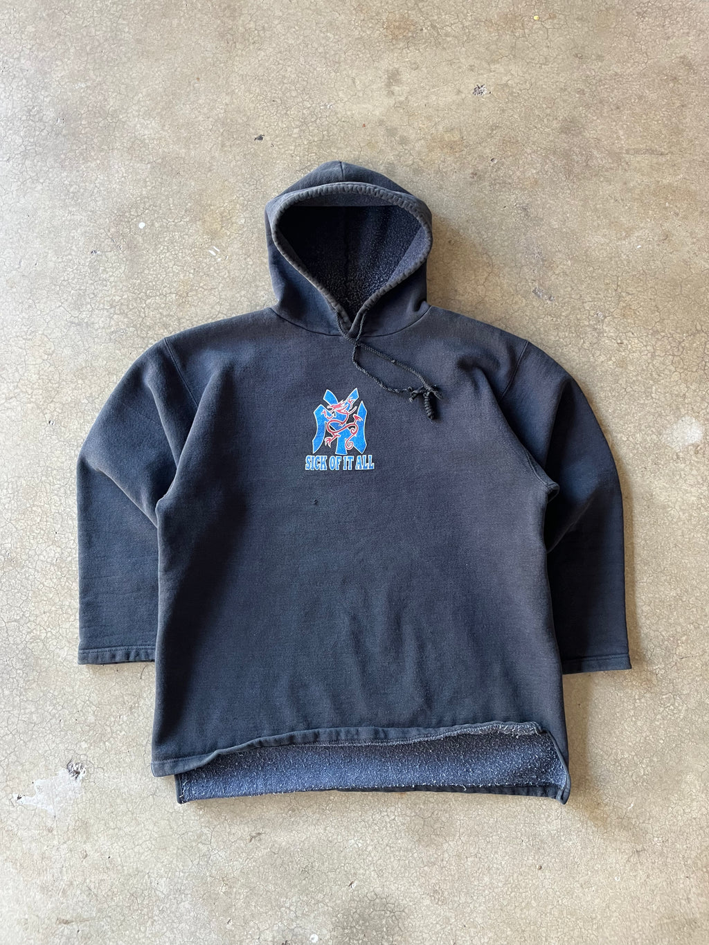 90S SICK OF IT ALL HOODIE - L