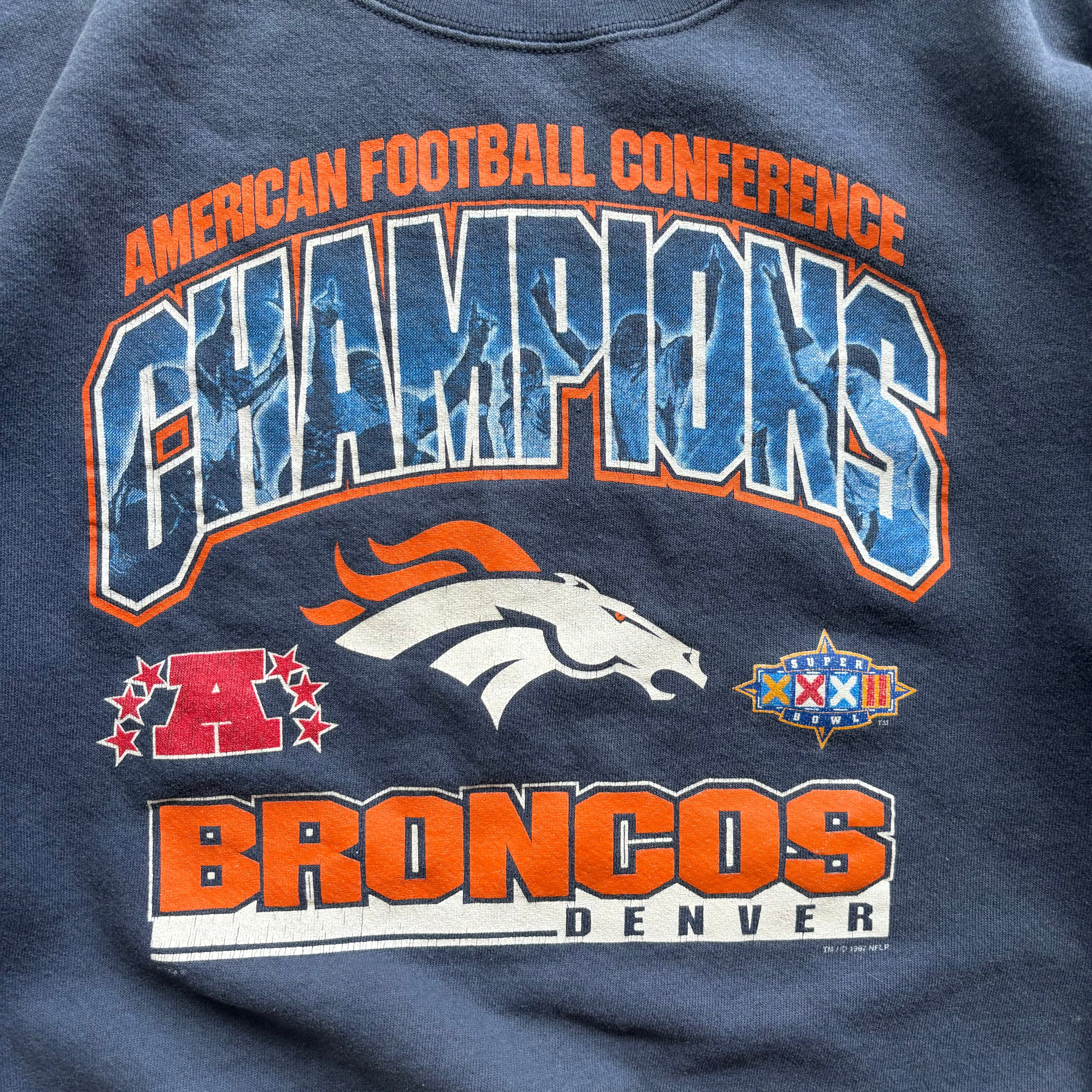 90s DENVER BRONCOS CREWNECK - L